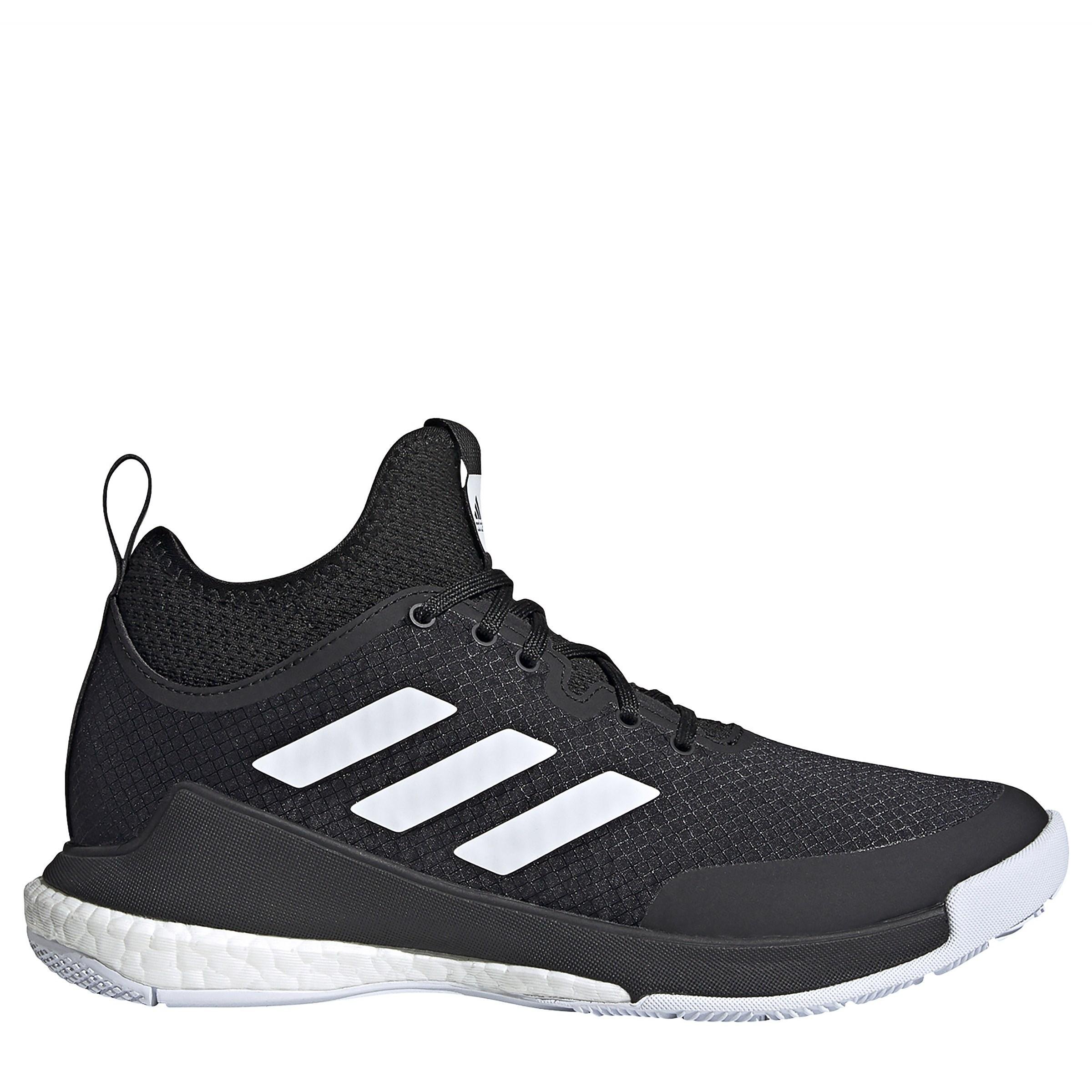 adidas Rubber Crazyflight Mid Volleyball Shoes in Black/White (Black