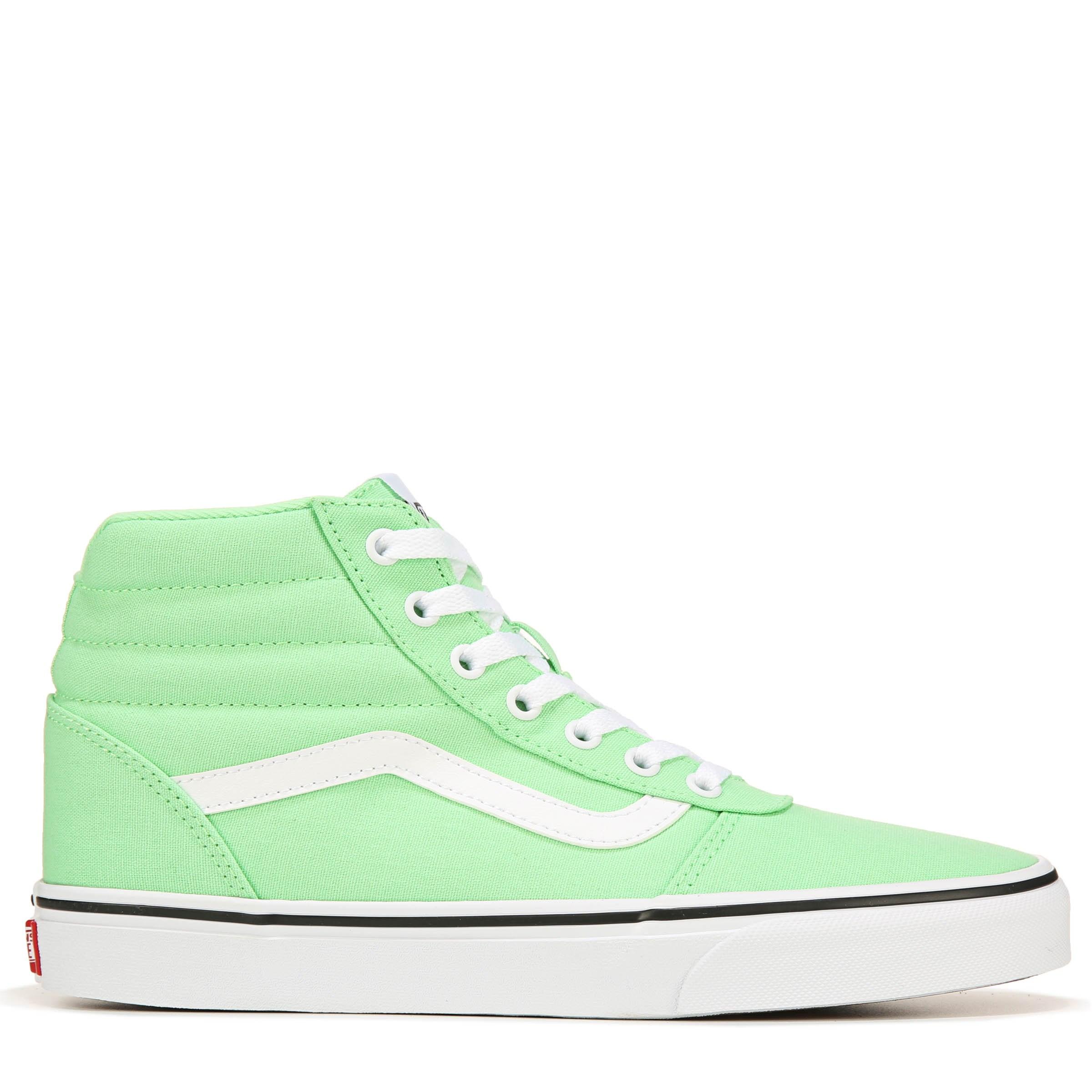 Vans Canvas Ward High Top Sneakers in Green/White (Green) Lyst