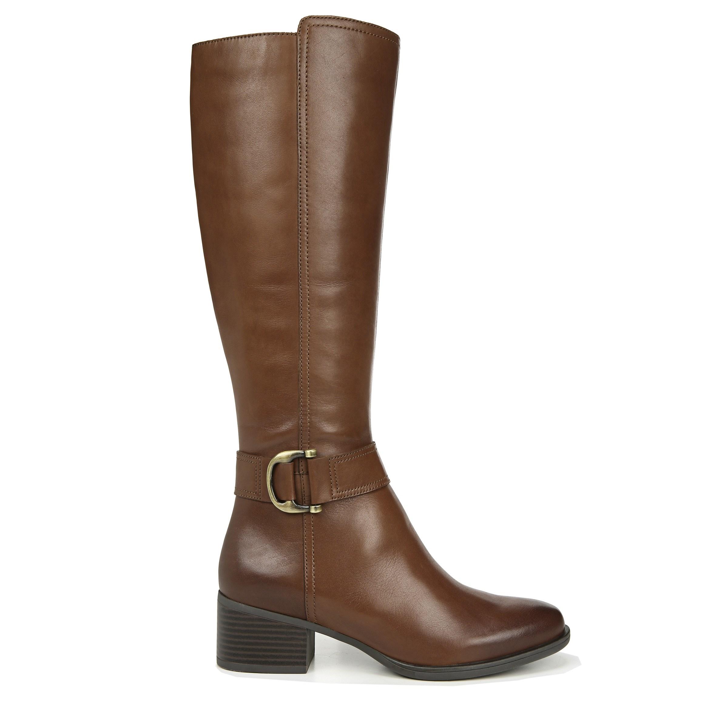 Naturalizer Leather Kelso Medium/wide Tall Shaft Boots in Cinnamon ...