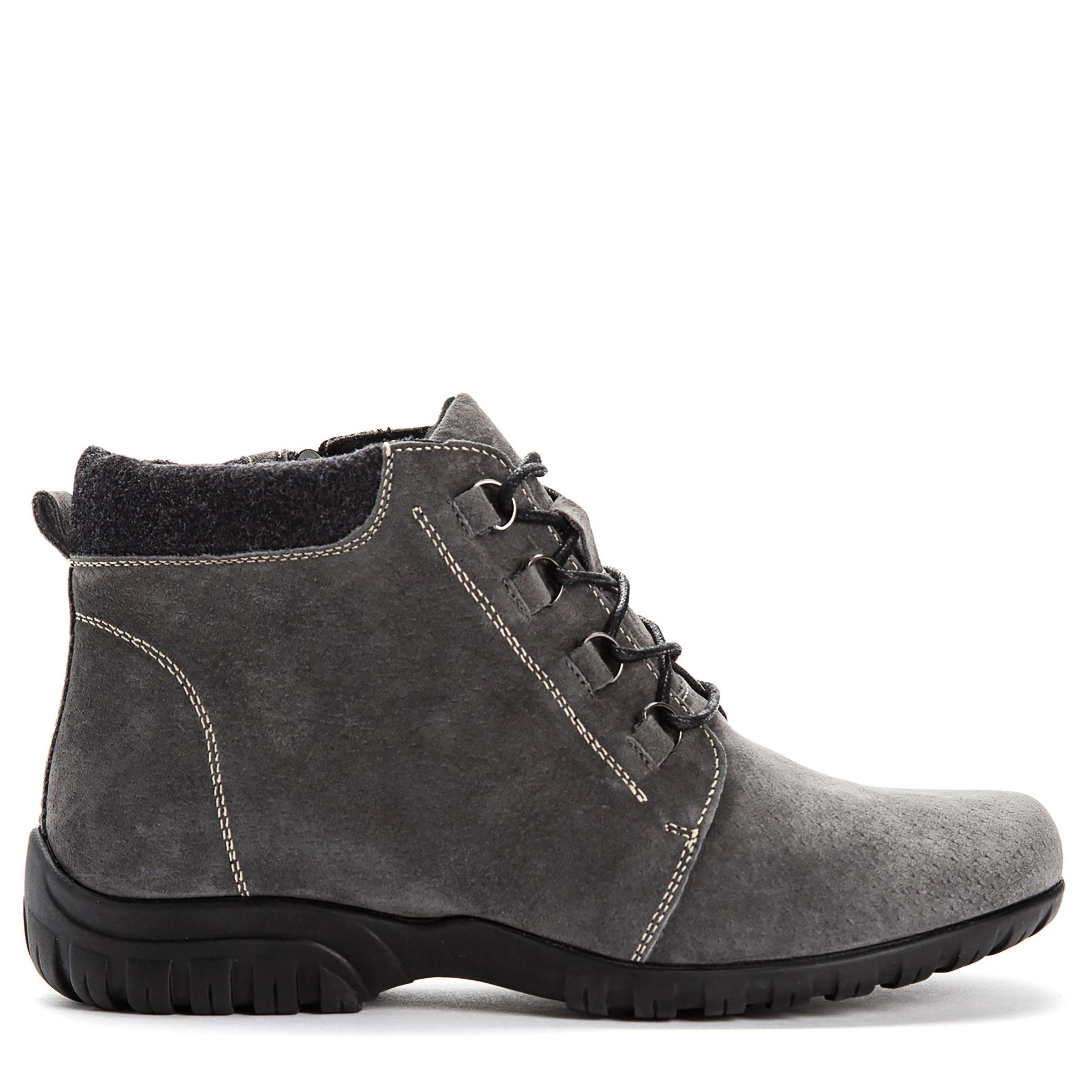 gray boots wide width
