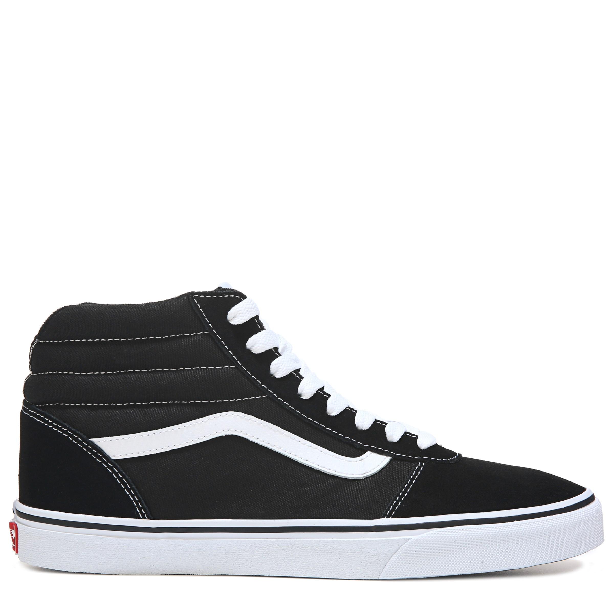 Vans Canvas Ward High Top Sneakers in Black/White (Black) for Men - Lyst