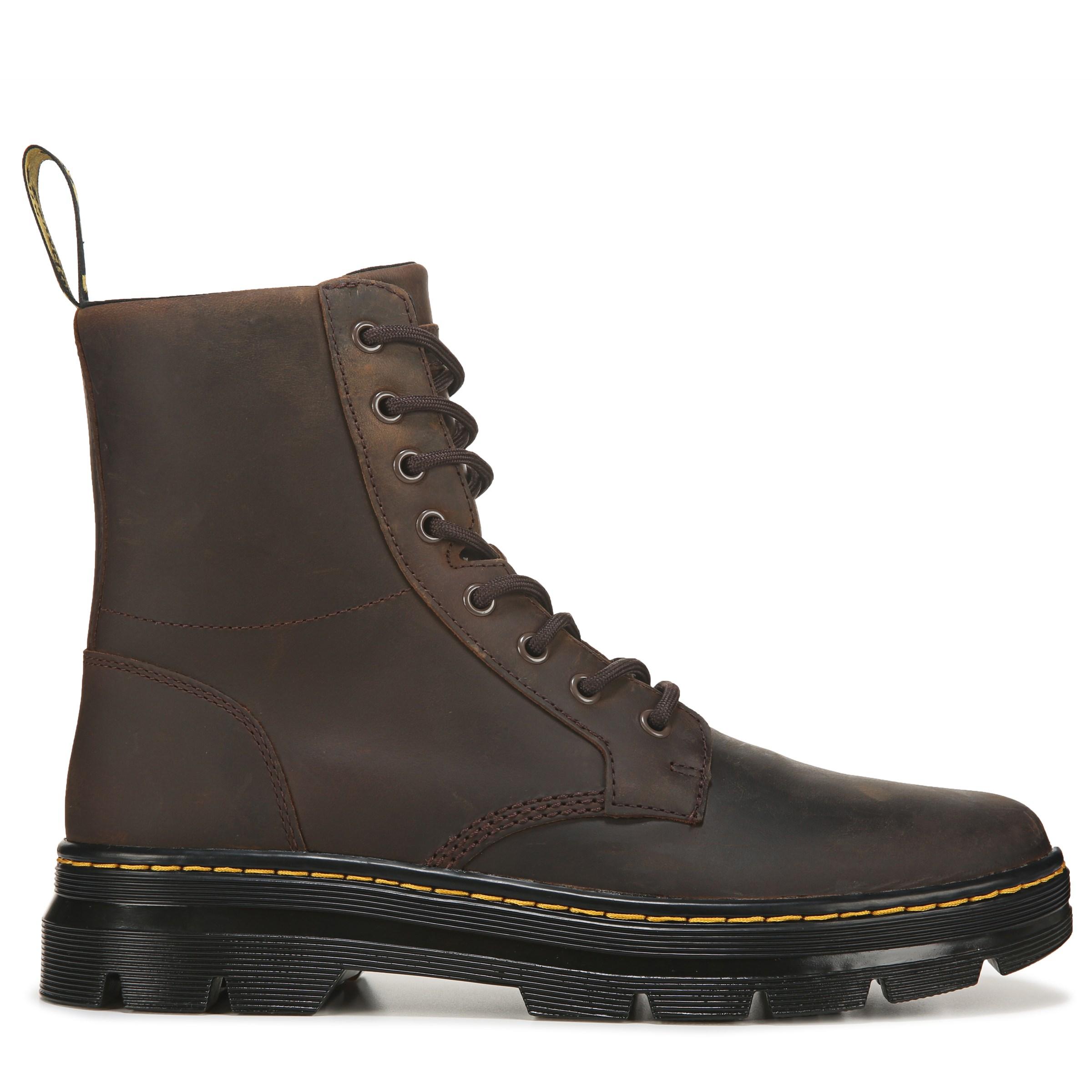 Dr. Martens Leather Combs Combat Boots in Brown for Men - Lyst
