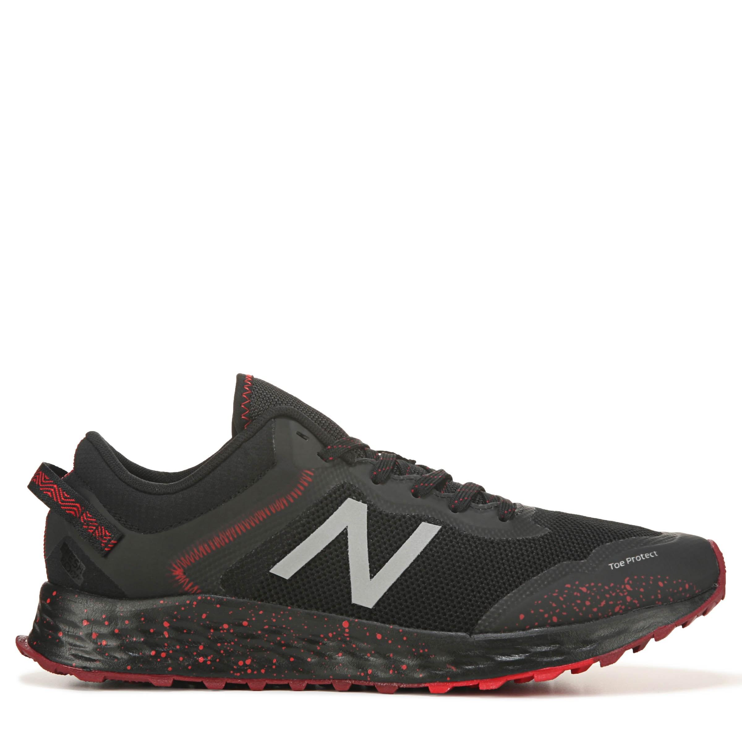 New Balance Arishi Trail Running Shoes in Black/Red (Black) for Men - Lyst