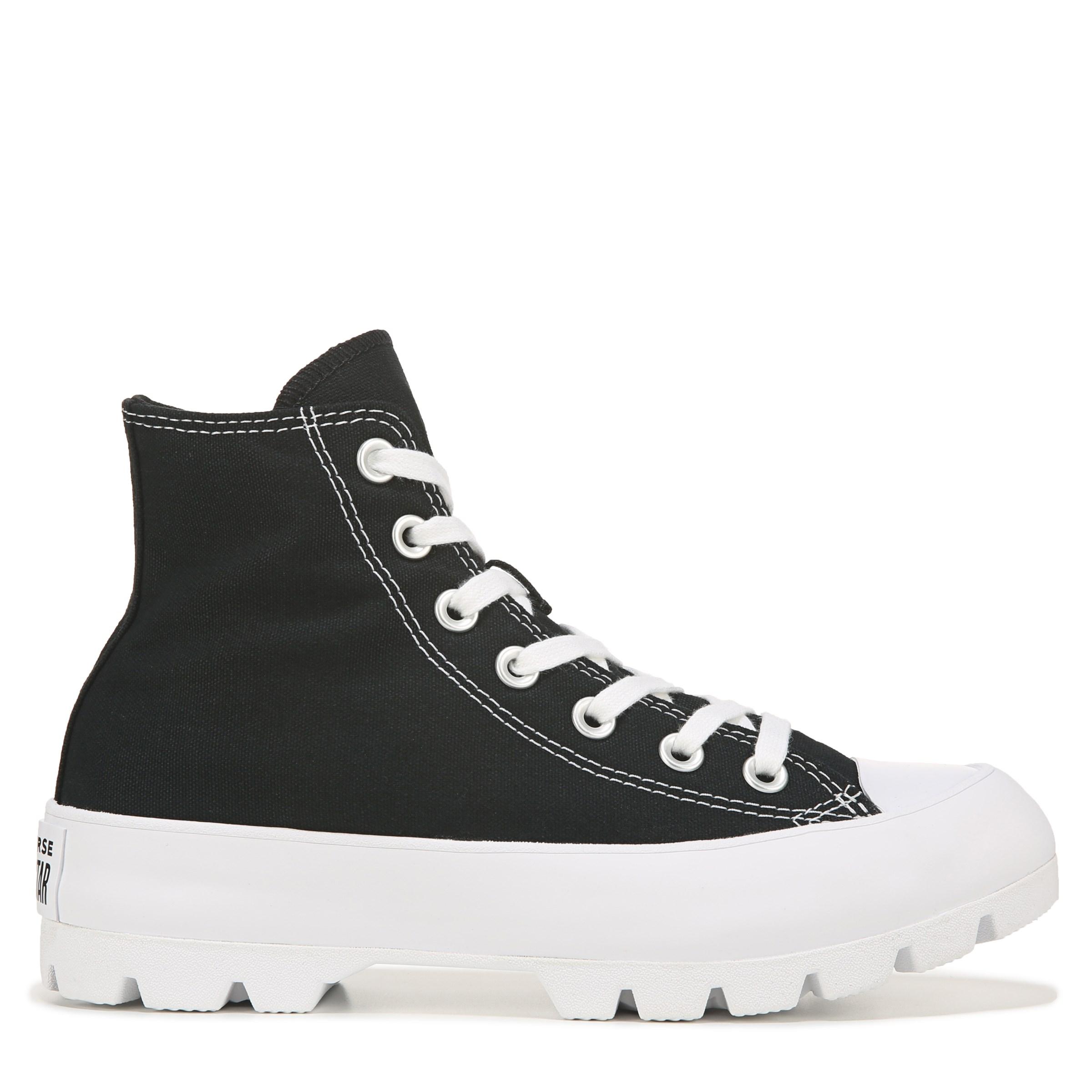 Converse Canvas Chuck Taylor All Star Lugged High Top Sneakers in Black ...