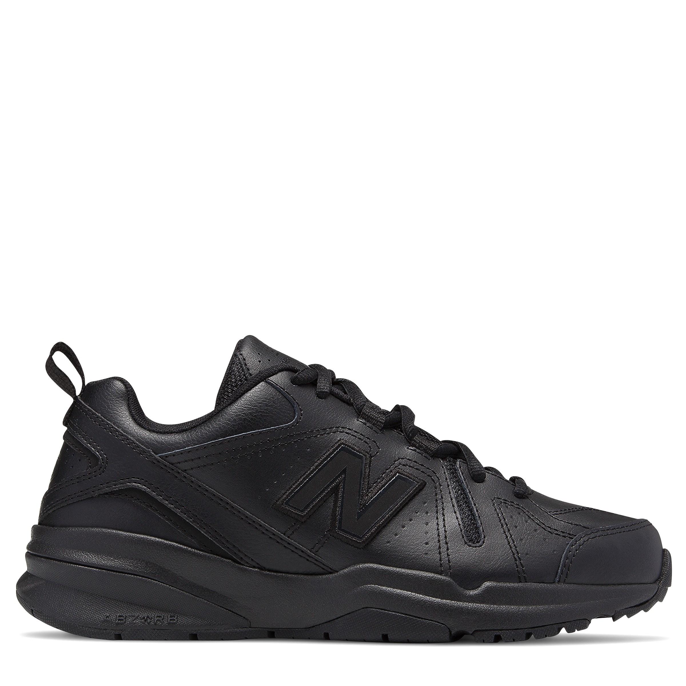 New Balance Leather 608v5 Trainer Sneakers in Black - Lyst