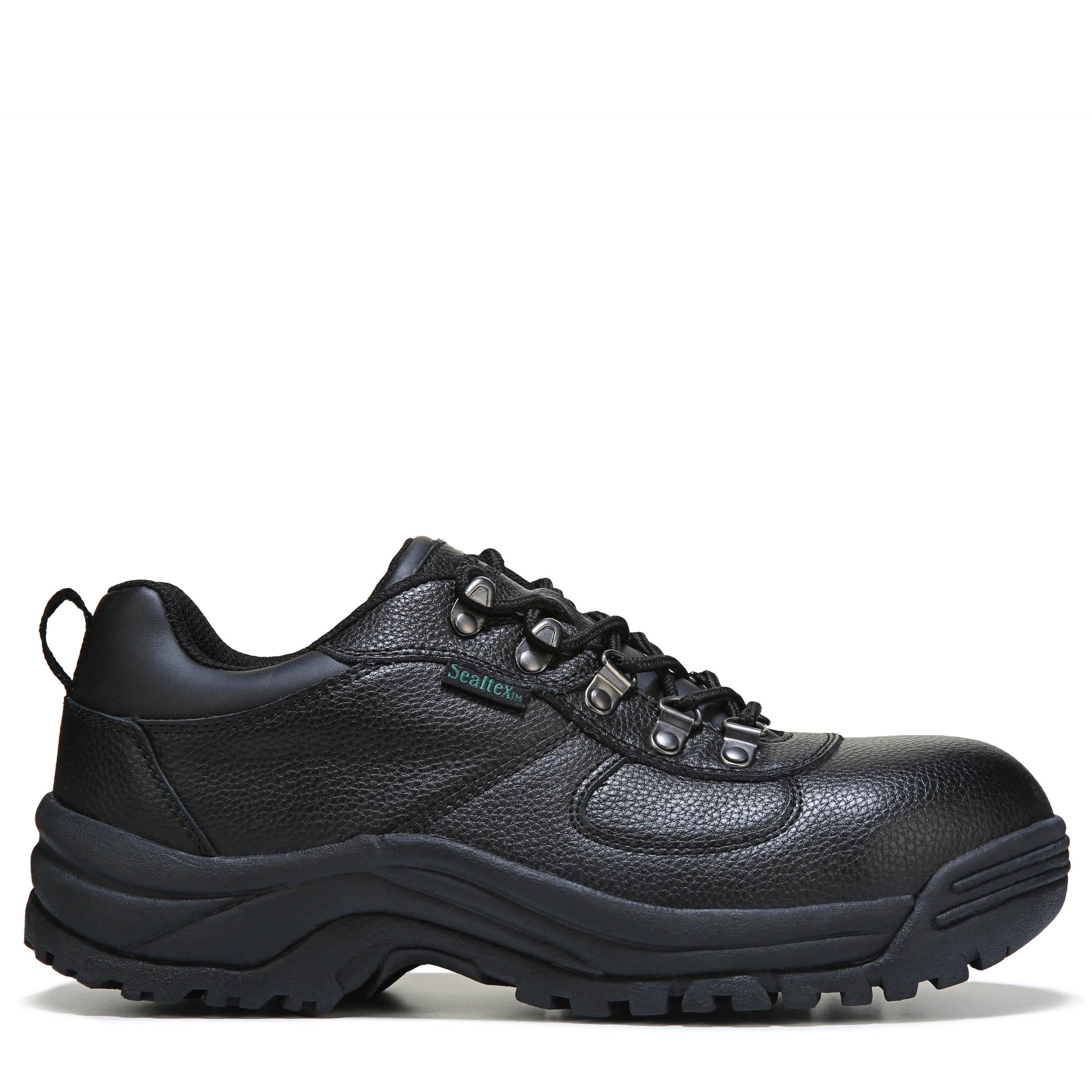 wide black work shoes