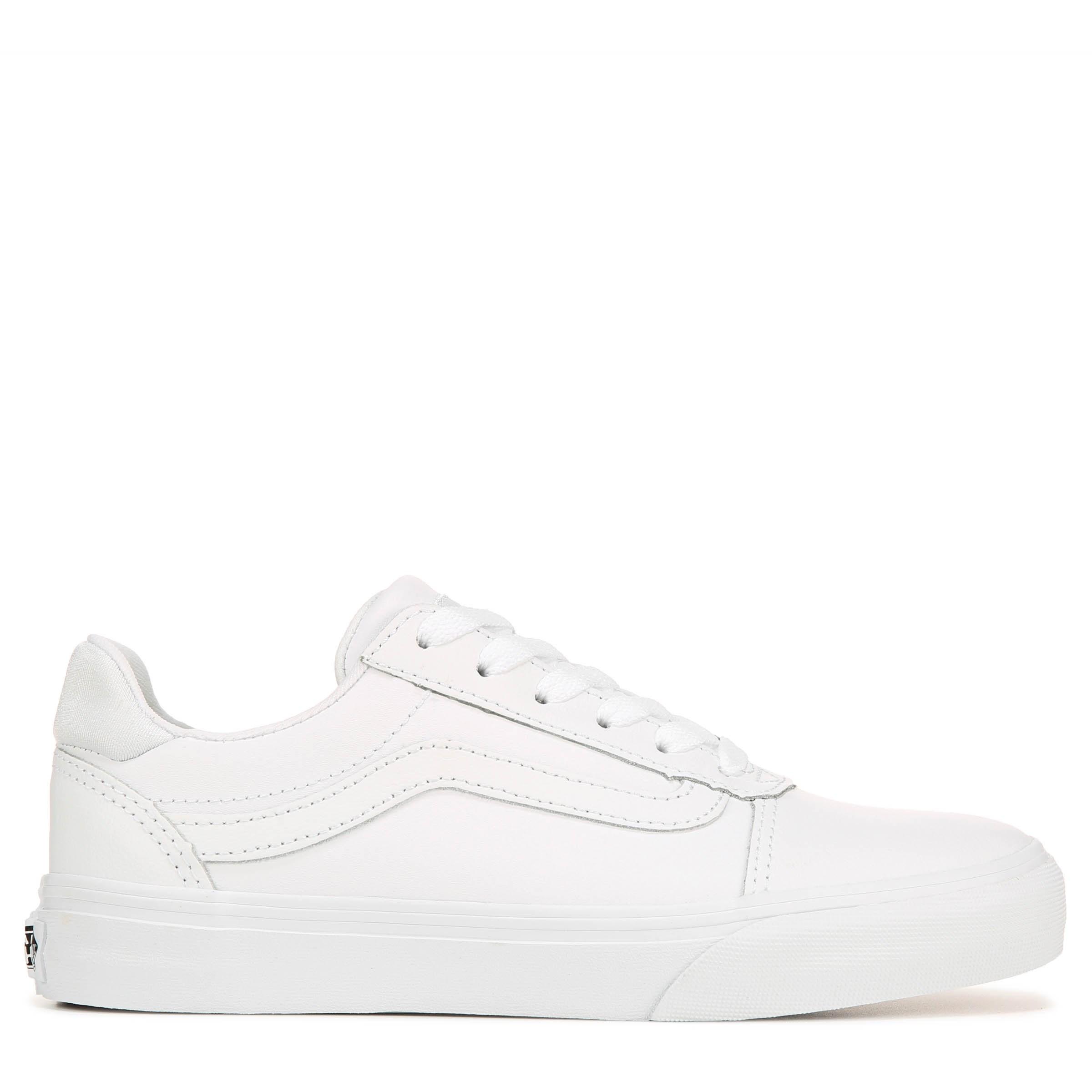 vans low top all white