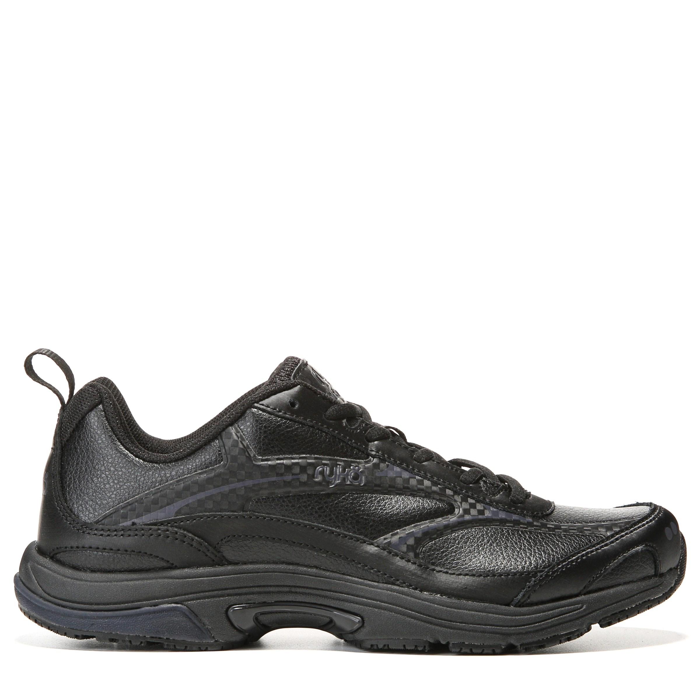 Ryka Leather Intent Xt 2 Slip Resistant Work Shoes in Black/Silver ...