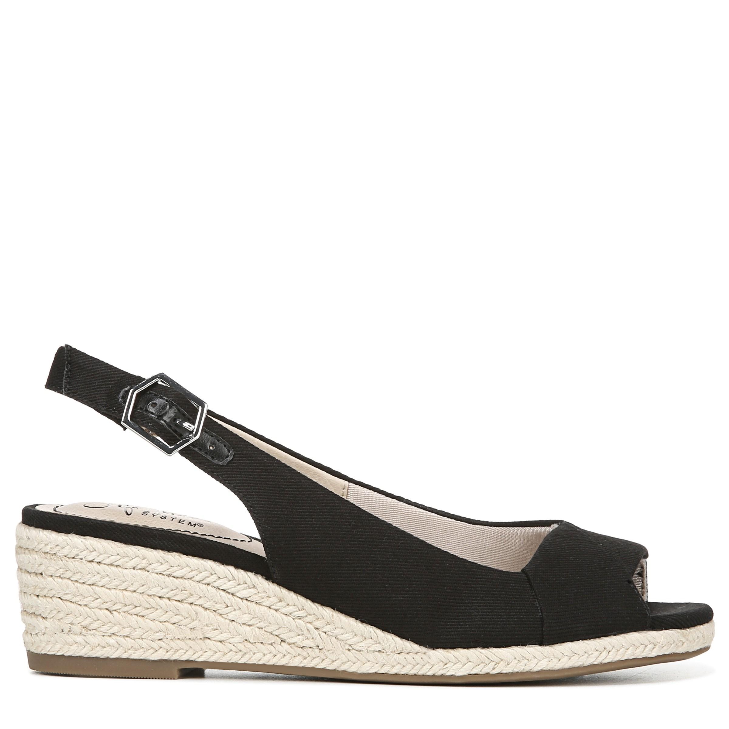 LifeStride Synthetic Socialite Espadrille Wedge Sandals in Black Save 51 Lyst