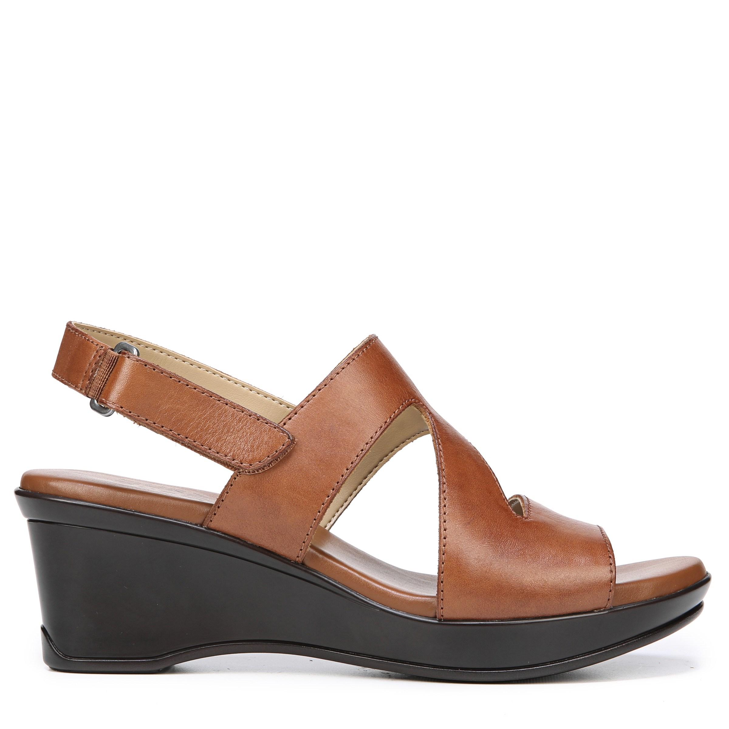 naturalizer brown leather sandals