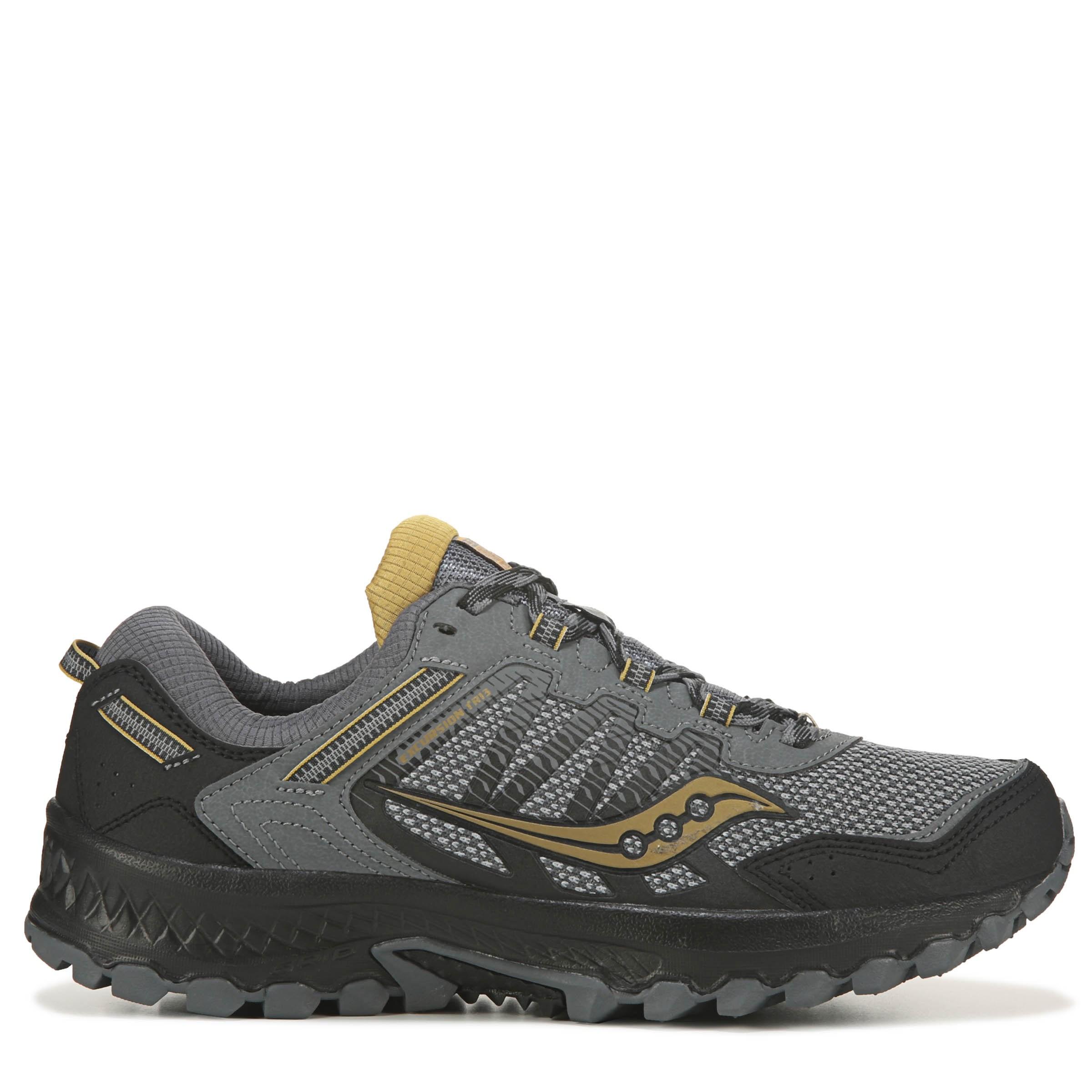 Saucony Synthetic Excursion Tr13 Medium/wide Trail Running Shoes in Charcoal/Gold (Gray) for Men
