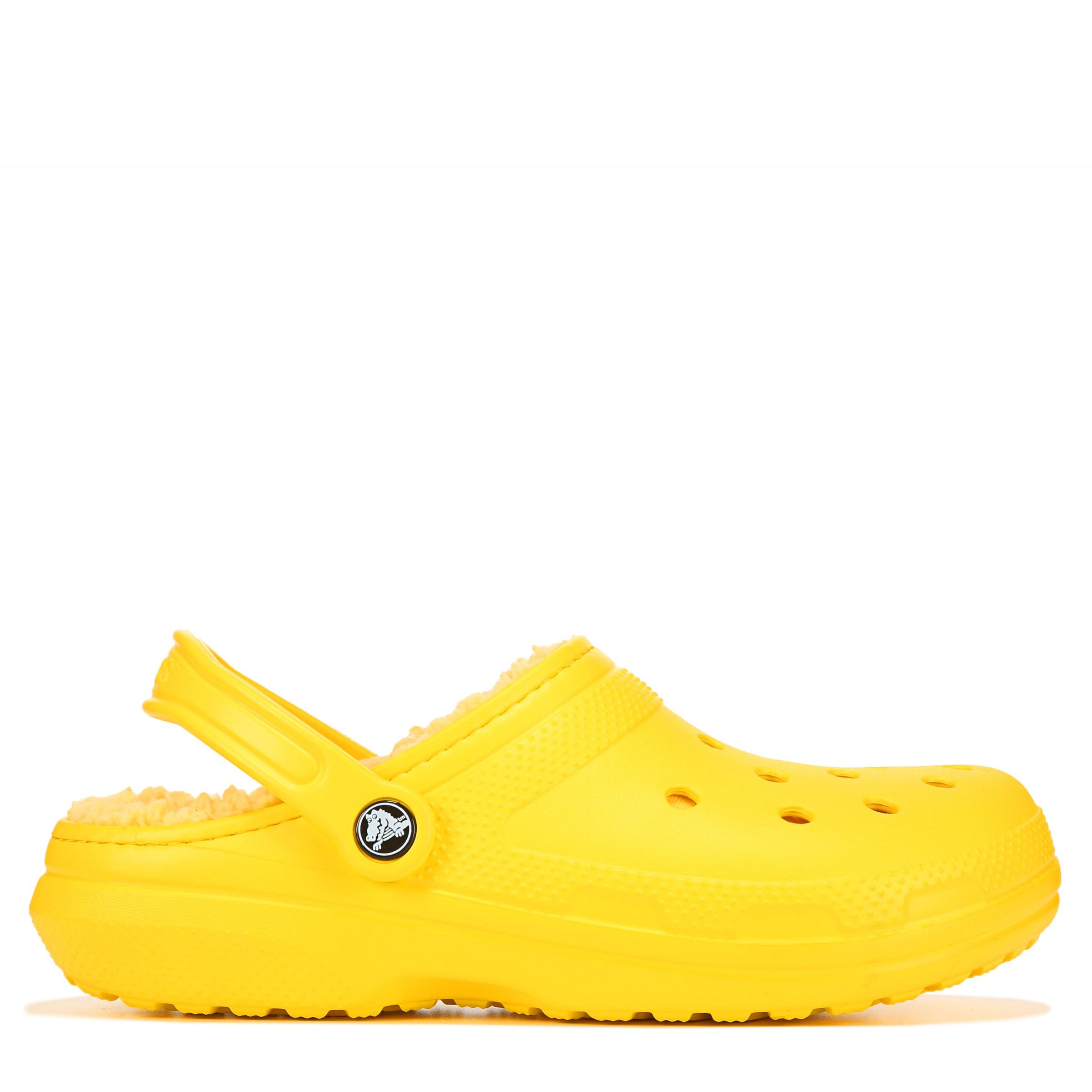 Crocs™ Classic Fuzz Lined Clog Sandals in Lemon (Yellow) for Men - Lyst