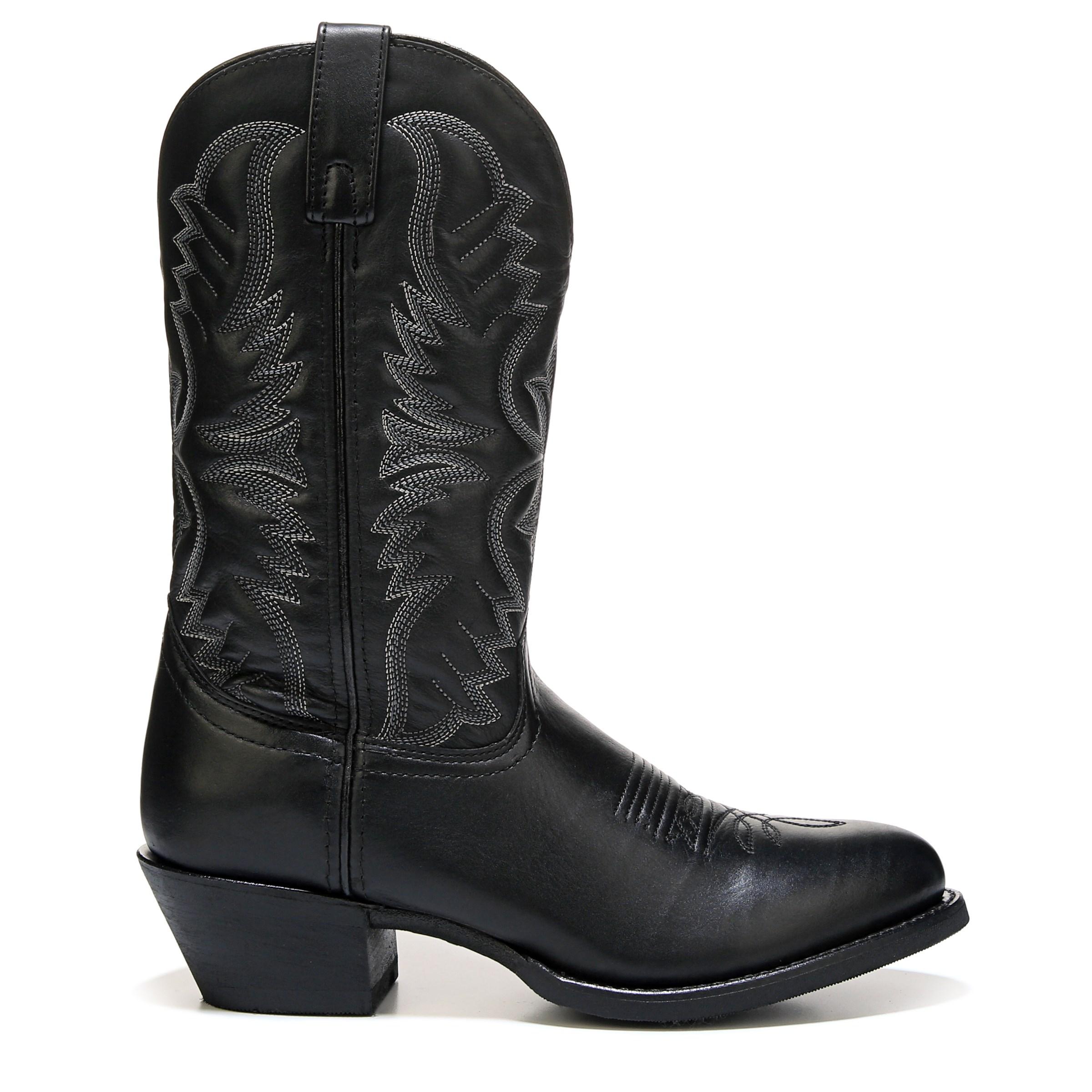 Laredo Leather Birchwood Medium/wide Cowboy Boots in Black for Men Lyst