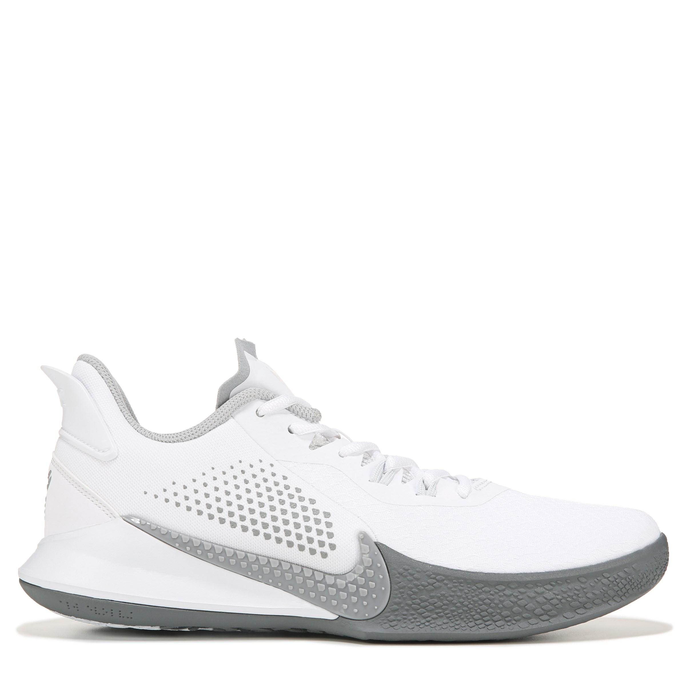 Nike Rubber Mamba Fury Basketball Shoes in White/Grey (White) for Men - Lyst