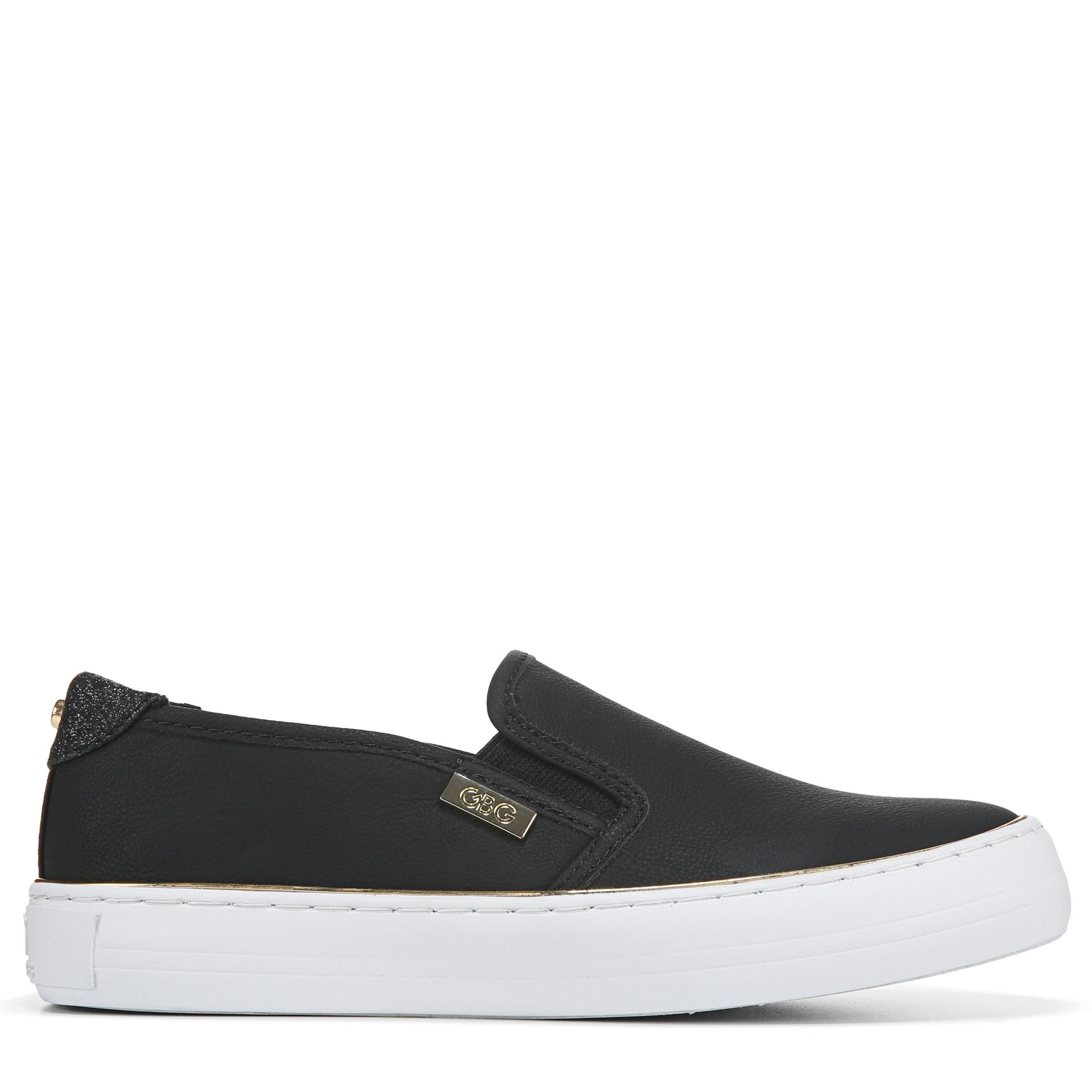 guess black slip on sneakers