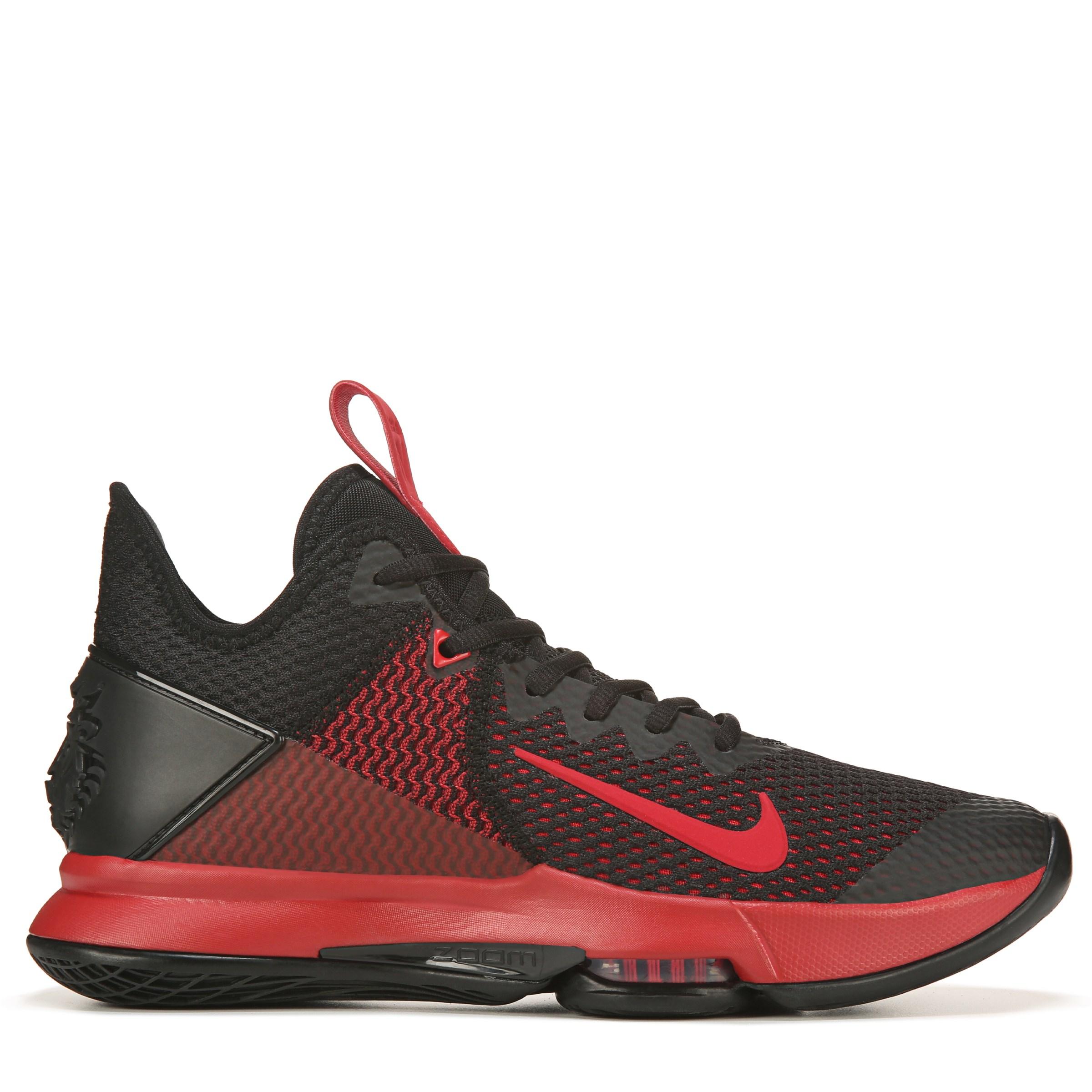 Nike Synthetic Lebron Witness Iv Basketball Shoes in Black/Red (Red ...