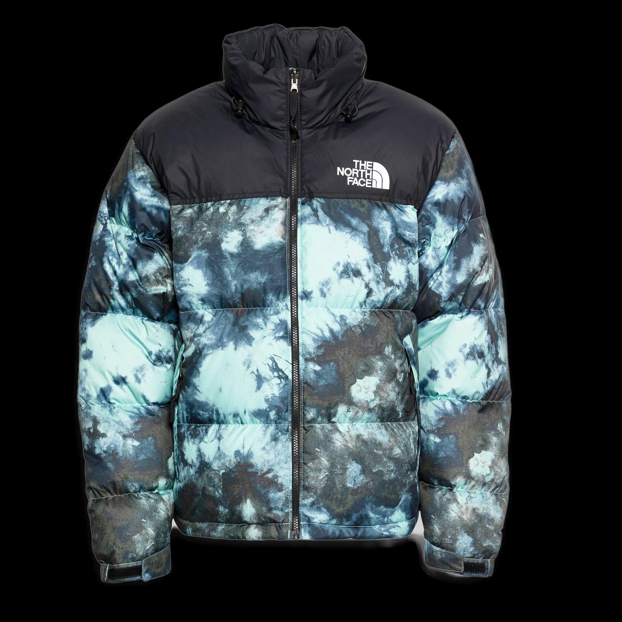 The North Face M Printed 1996 Retro Nuptse Jacket Wasabi Ice Dye Print ...