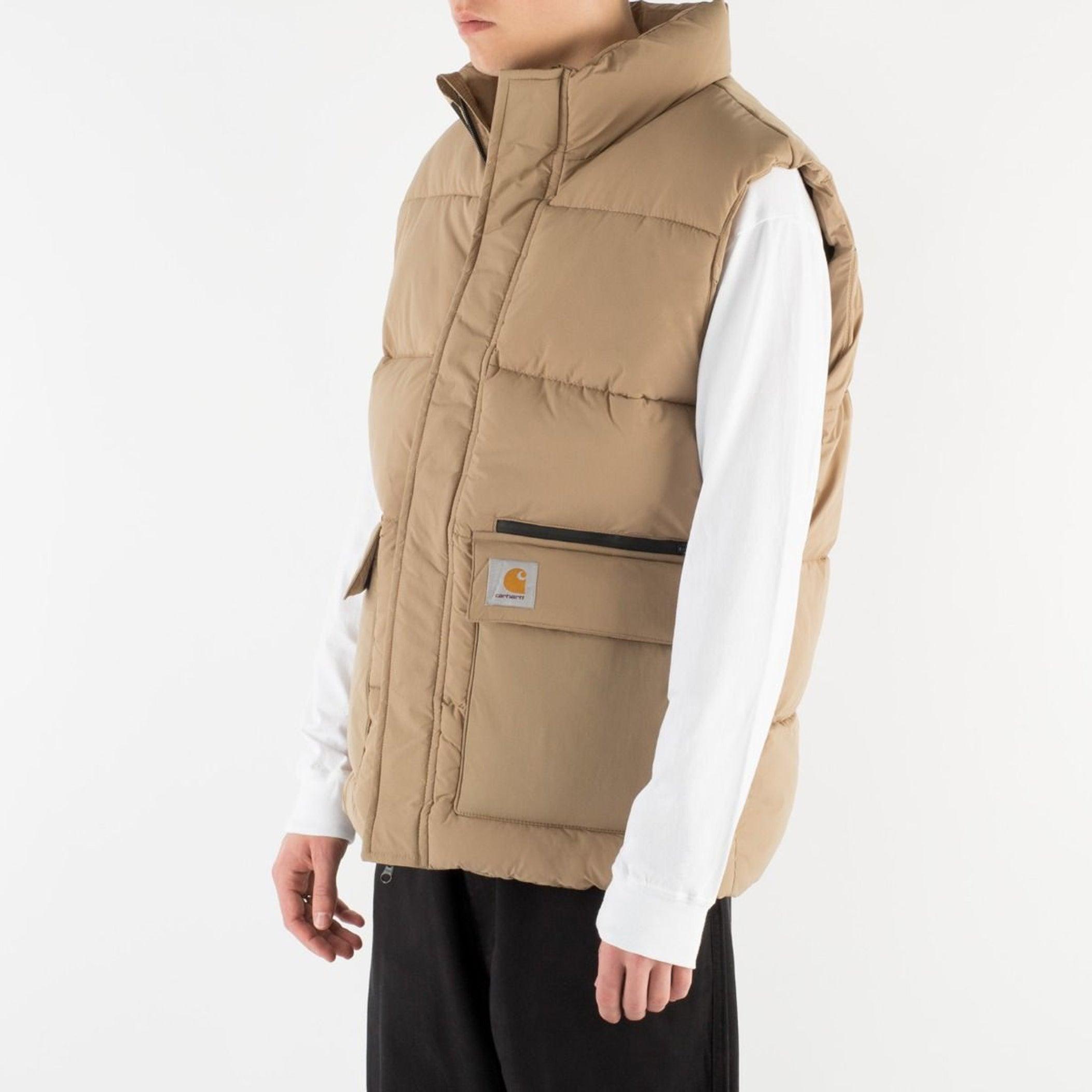 Carhartt WIP Gilet Milton Vest Tan in Natural for Men | Lyst