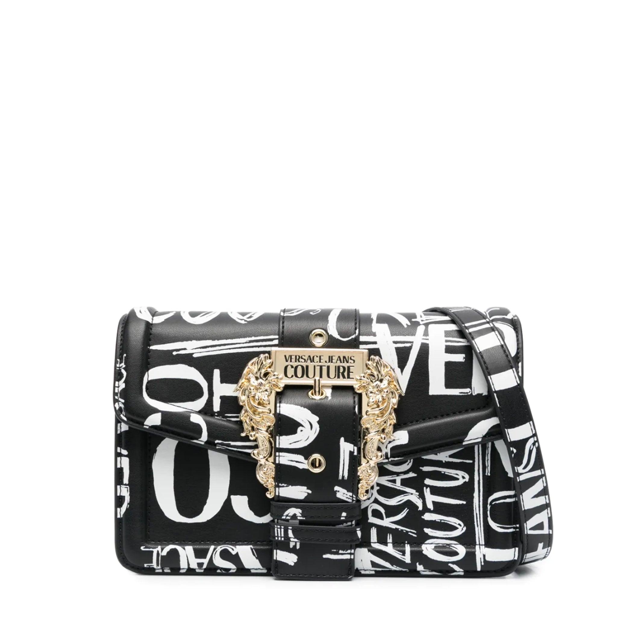Versace Jeans Couture Borsa A Tracolla Black&white/gold | Lyst