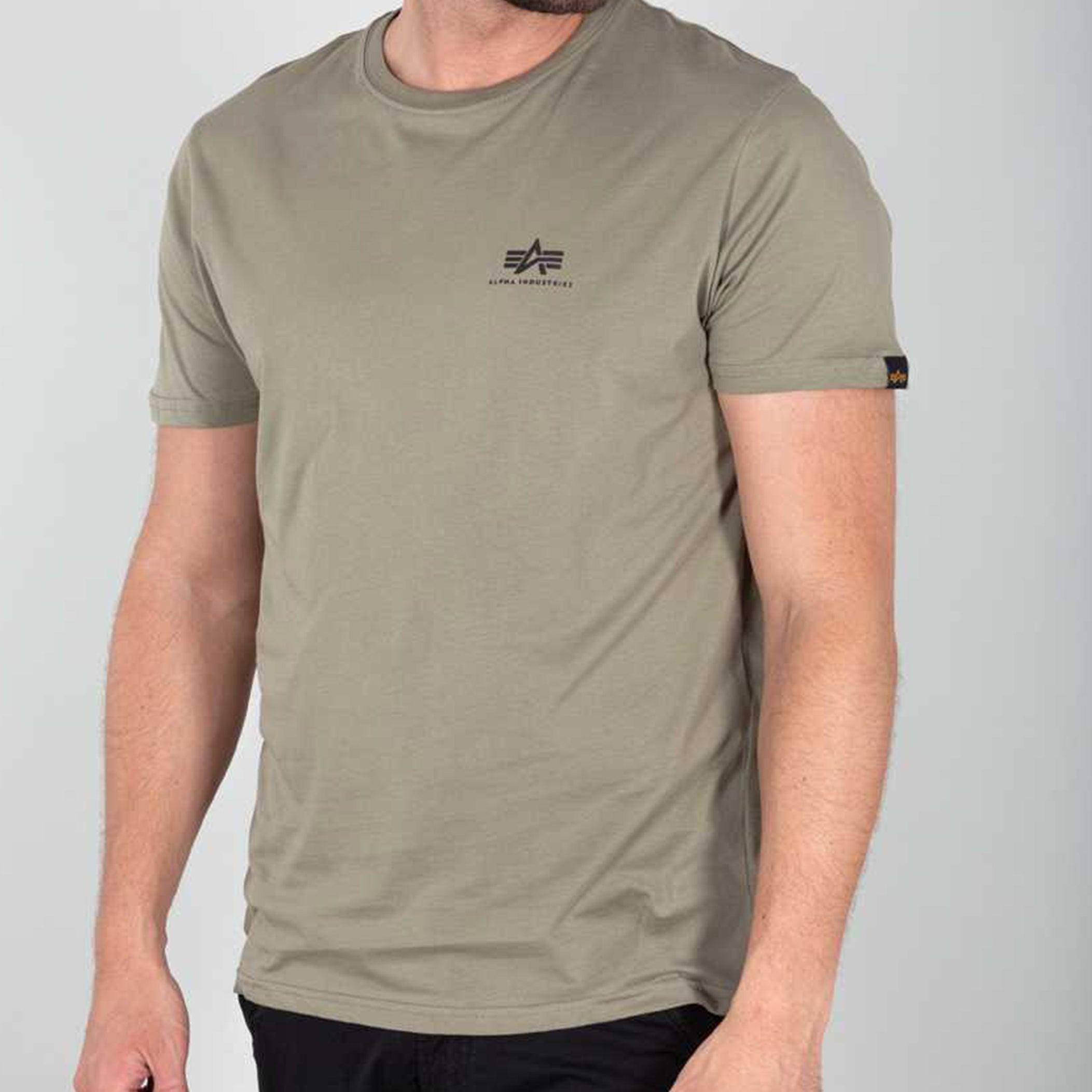 Alpha Industries T-shirt Basic Olive in Green for Men | Lyst