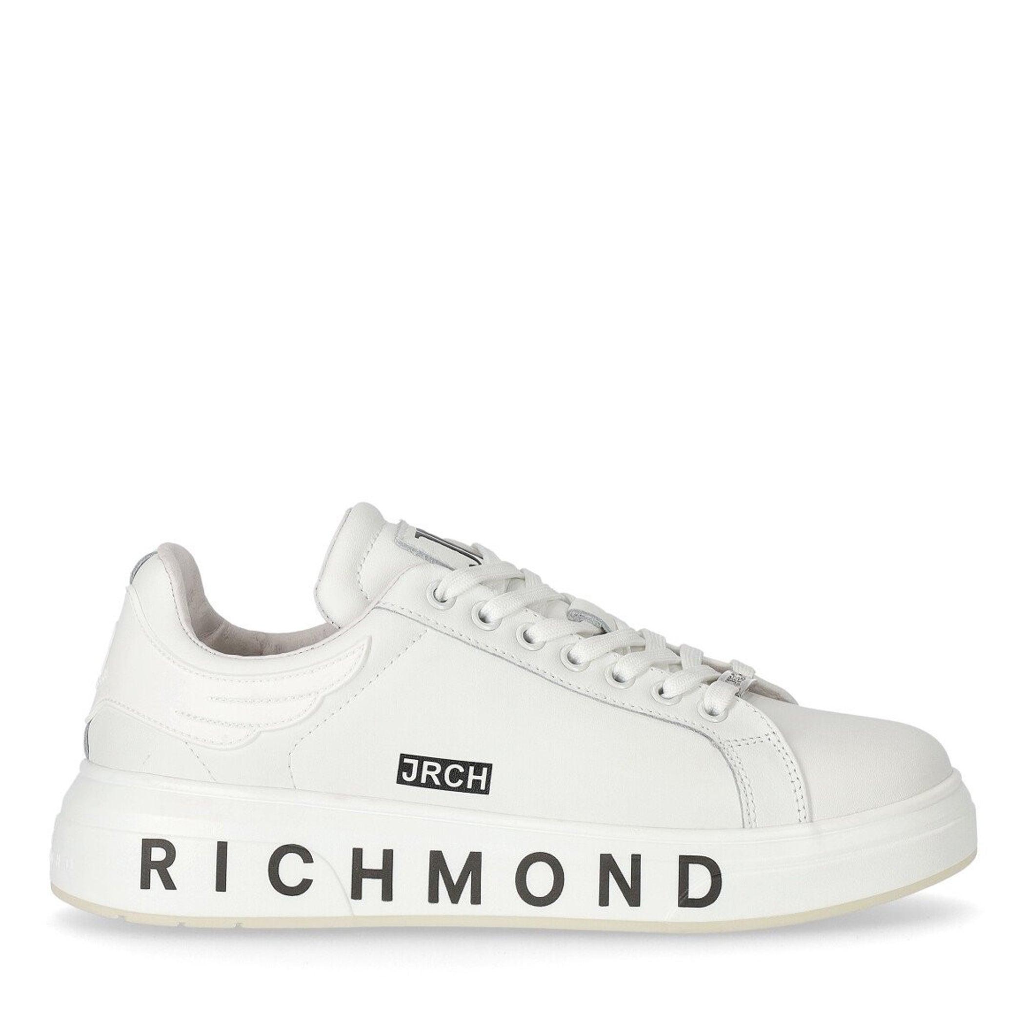 John Richmond Sneaker Action Leather White for Men | Lyst