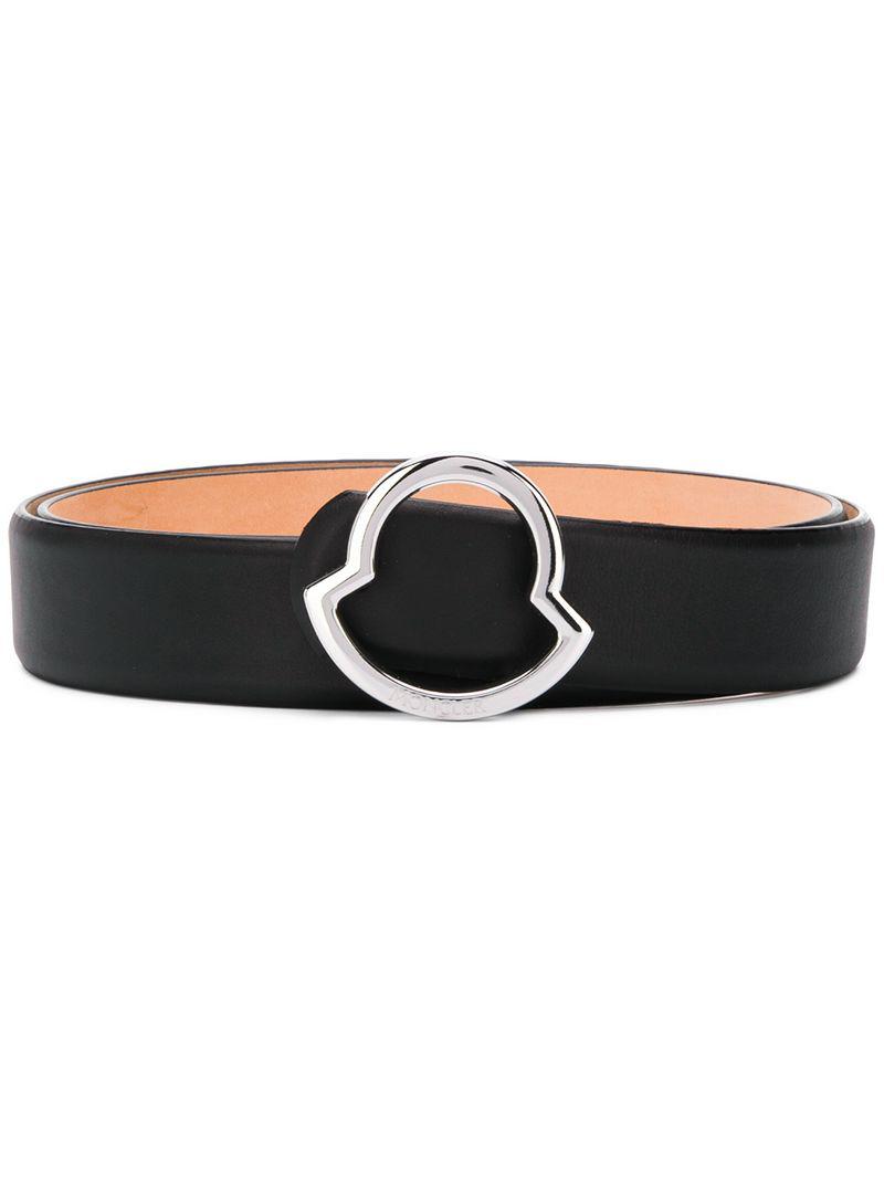 Moncler Logo Buckle Belt in Black for Men | Lyst