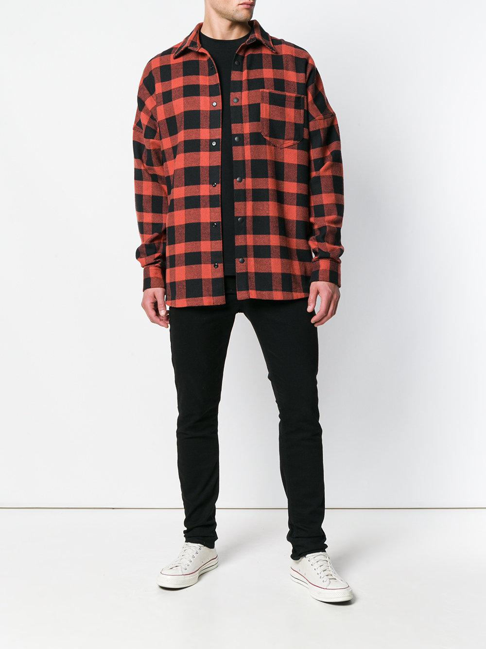 palm angels women's checked shirt
