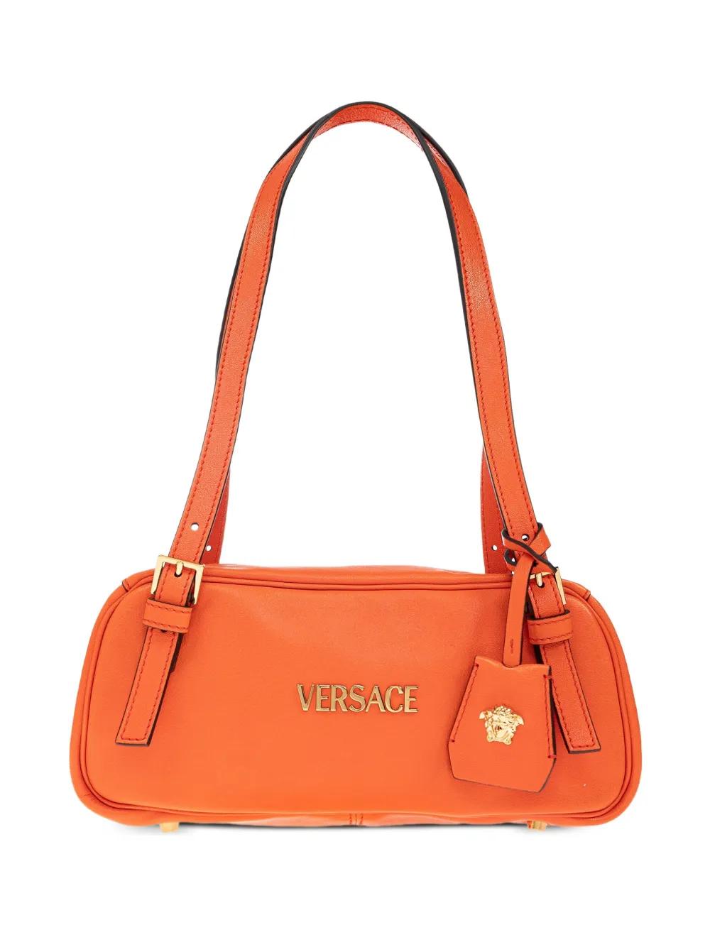 Versace Shoulder Bag Tag Bowling in Orange | Lyst