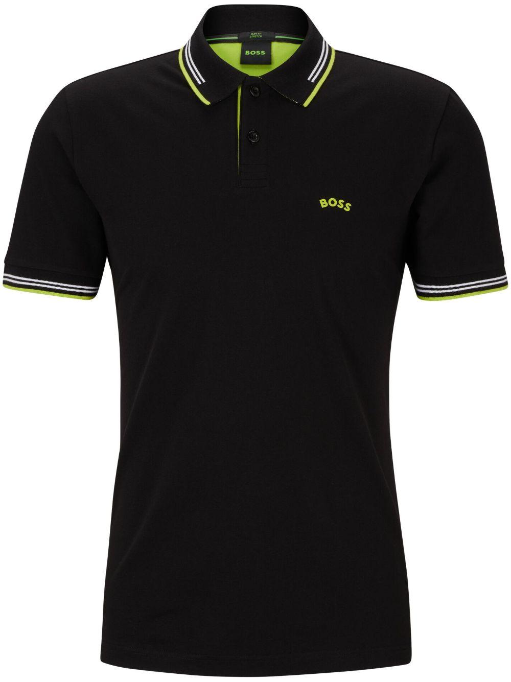 Black and green hugo on sale boss polo