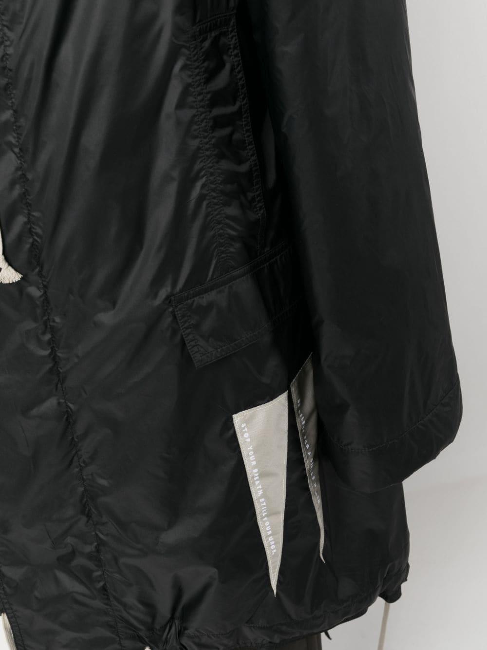 Rick Owens DRKSHDW Fishtail Hooded Raincoat in Black for Men | Lyst