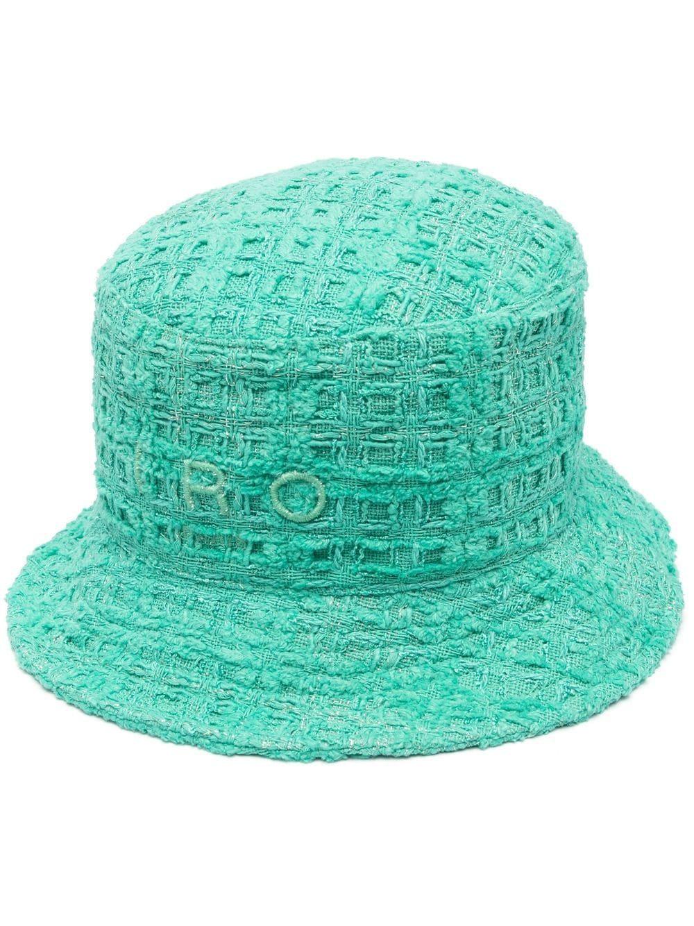 IRO Tweed Bucket Hat in Green | Lyst