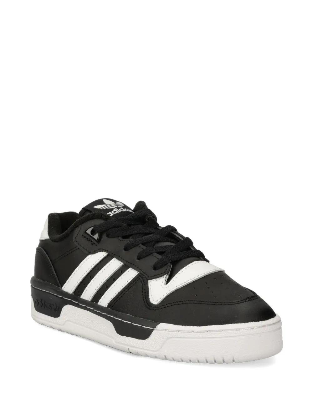 adidas Rivalry Three-Stripe Low-Top Sneakers in Black | Lyst