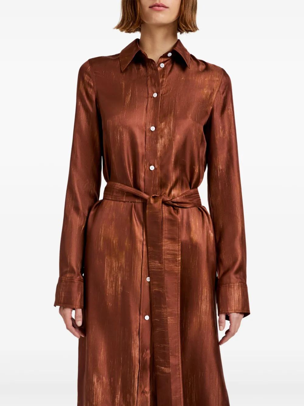 brown long linen dress READY TO SHIP Maxi Linen Wrap Dress main image 1