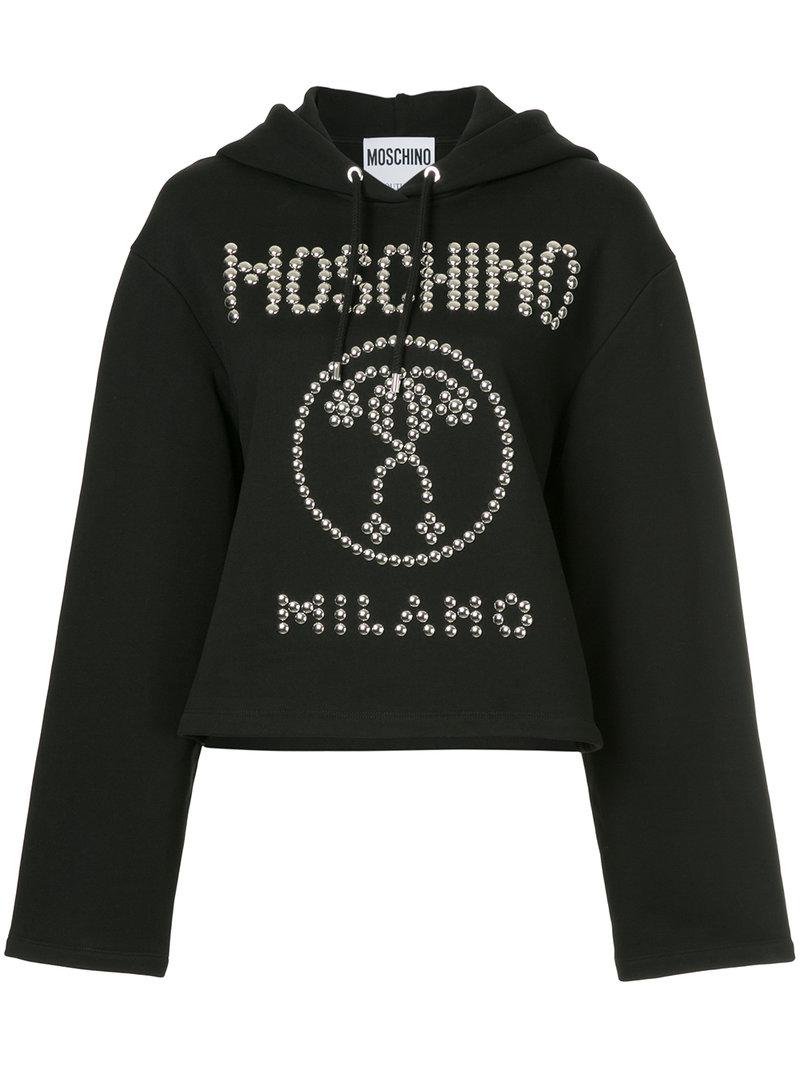 moschino studded sweatshirt