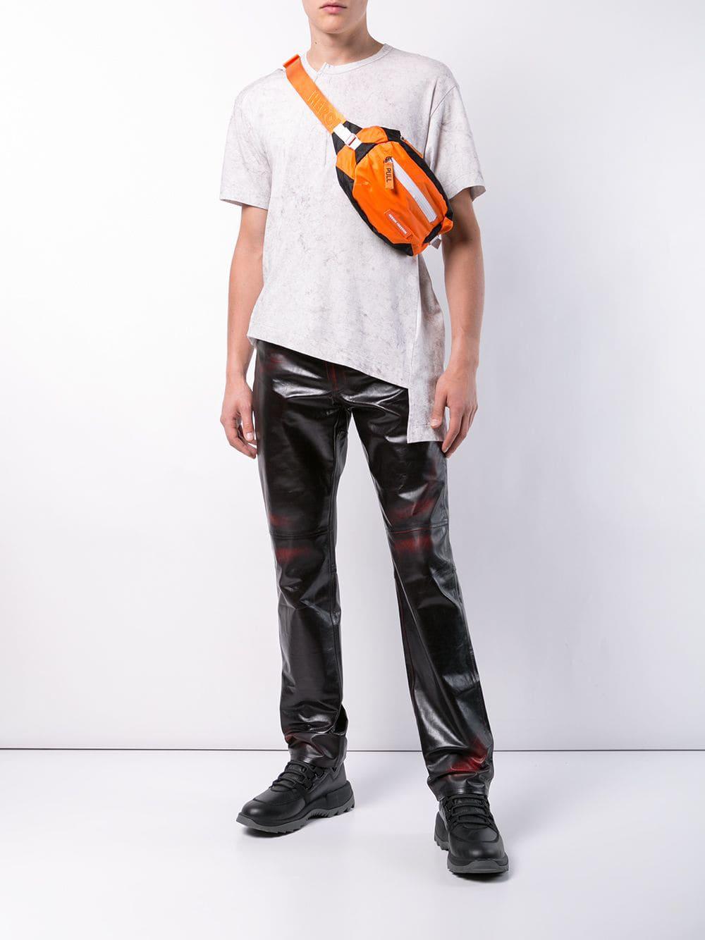 Martine Rose Leather Trousers in Black for Men | Lyst