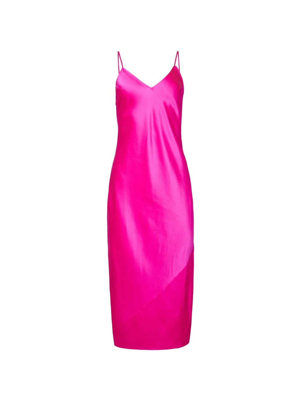 Designer Pink Satin Slip Dresses for Women - Up to 66% off | Lyst