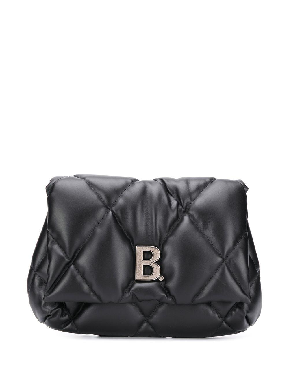 Balenciaga Touch Puffy Clutch Bag in Black | Lyst