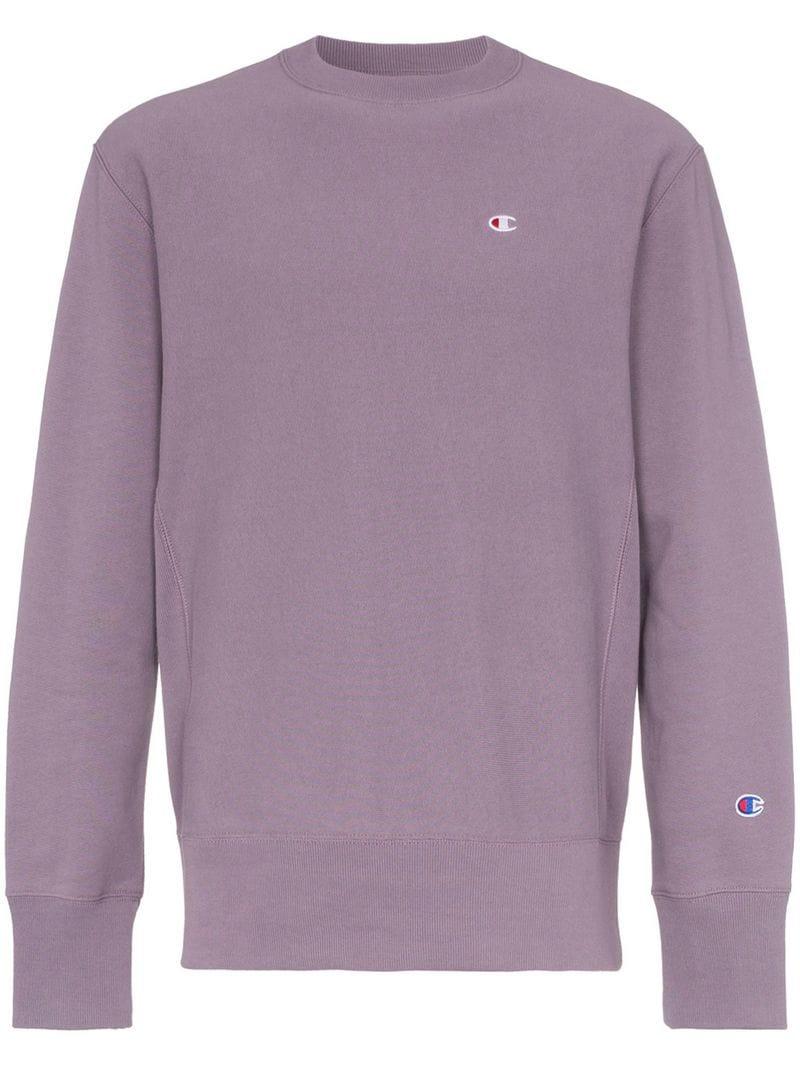 champion purple sweater