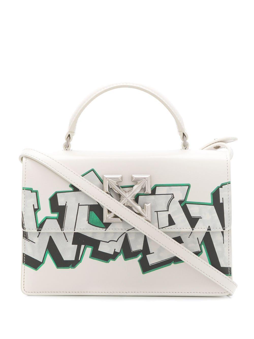 off white graffiti bag