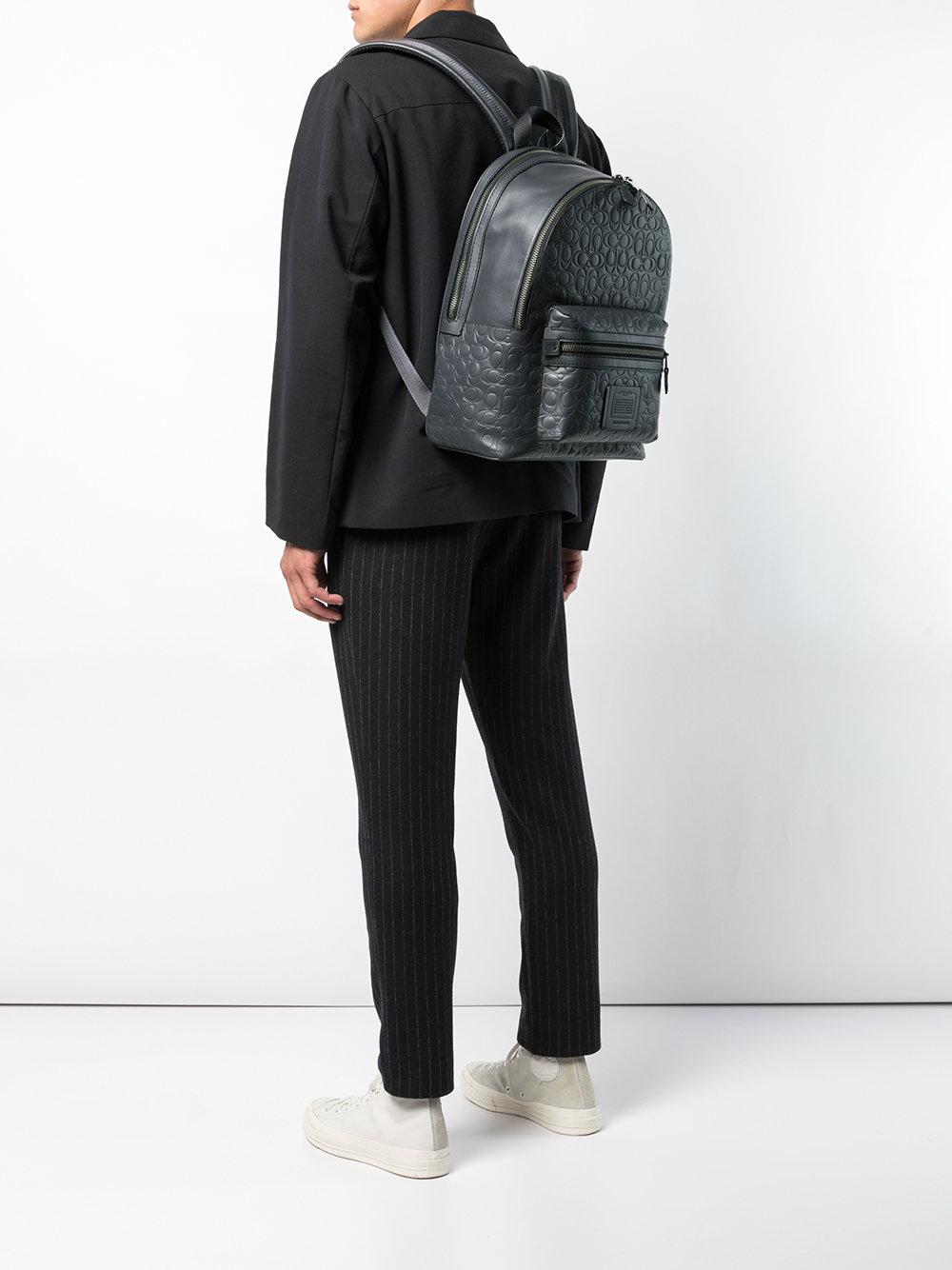 coach grey backpack