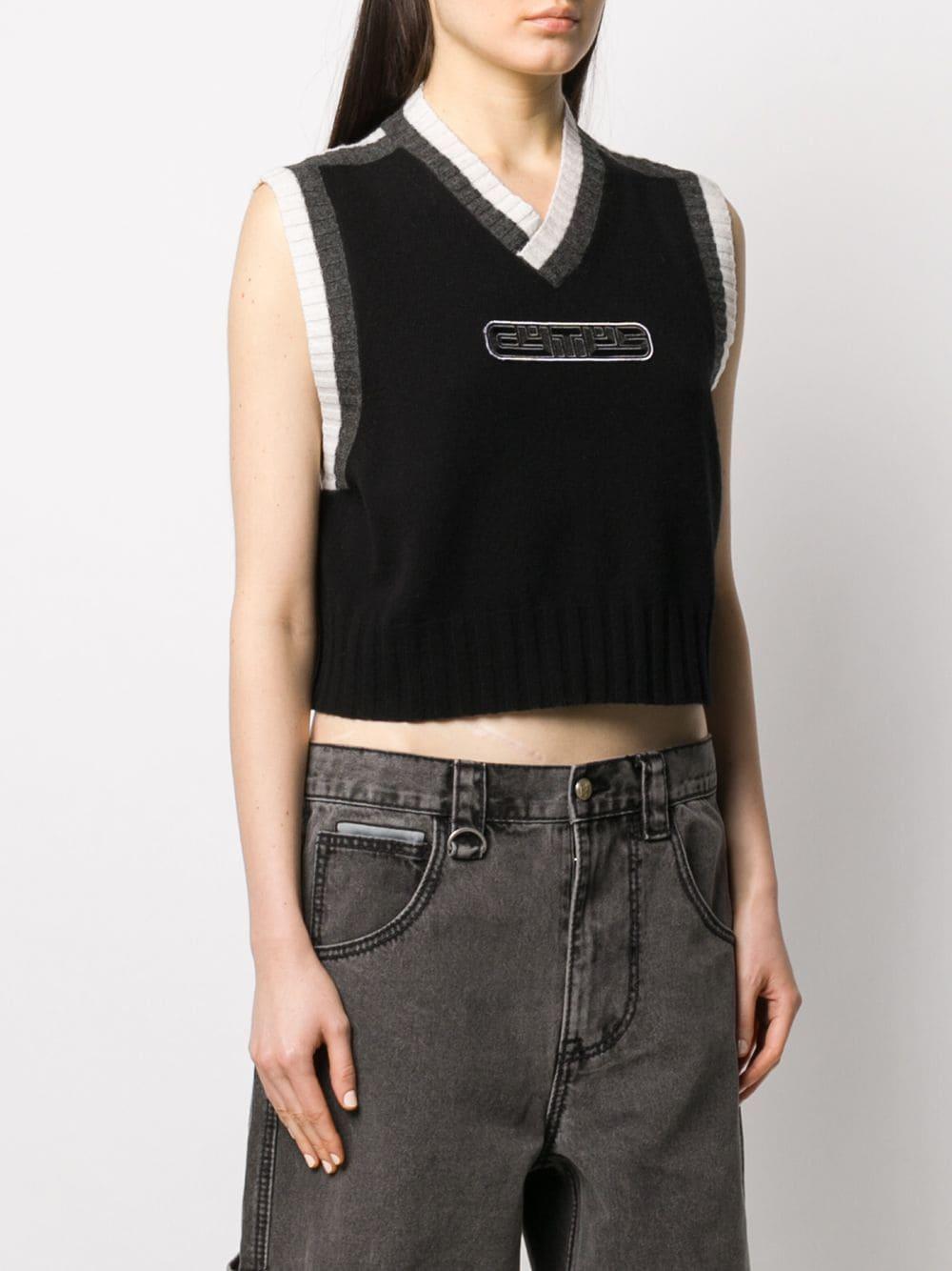 voldgrav Marty Fielding Kriger Eytys Lopes Logo-appliqué Sweater Vest in Black | Lyst