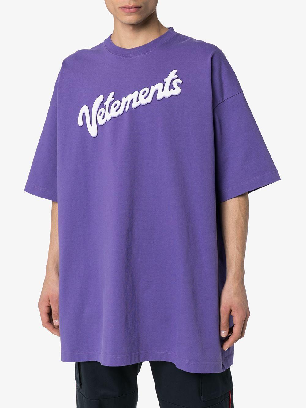 Vetements Milka Logo Short Sleeve T-shirt in Purple for Men | Lyst