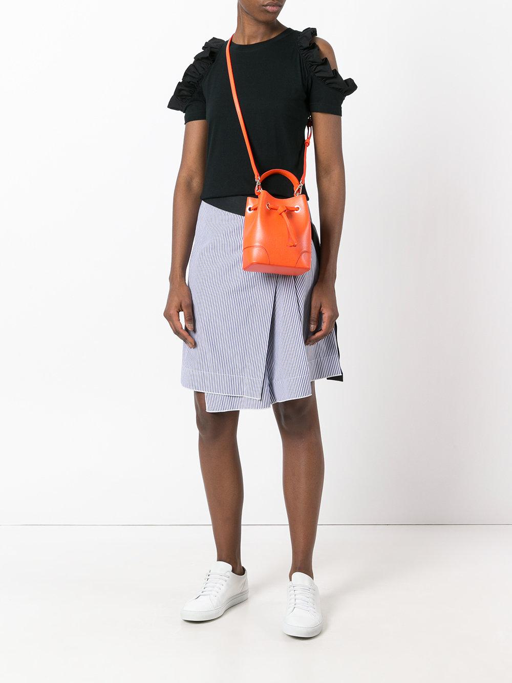 Furla Stacy Mini Drawstring Bucket Bag In Black Lyst