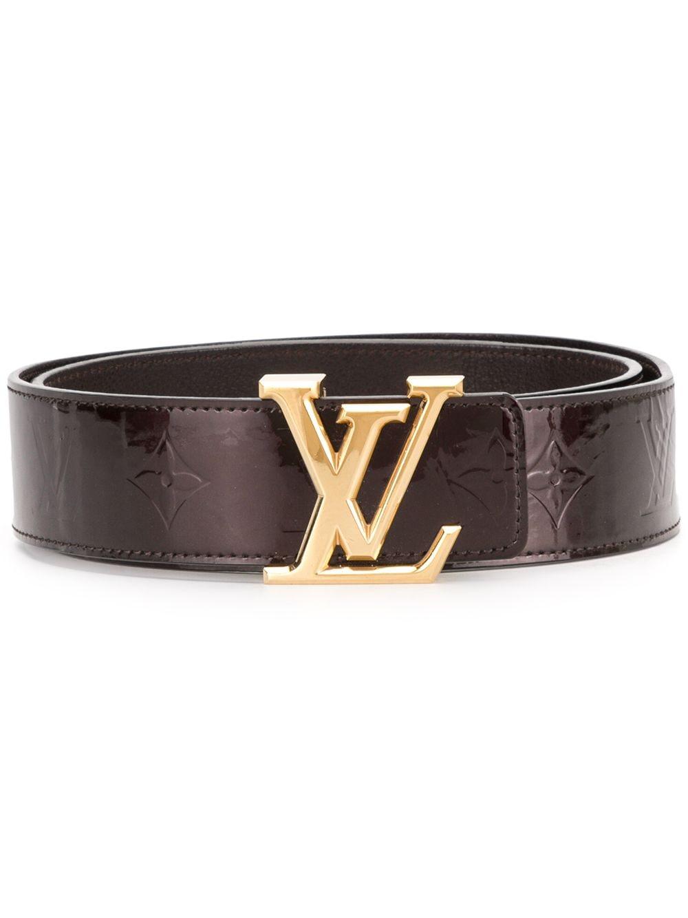 dictator Eindeloos vasthoudend Louis Vuitton Monogram Plaque Belt in Brown | Lyst
