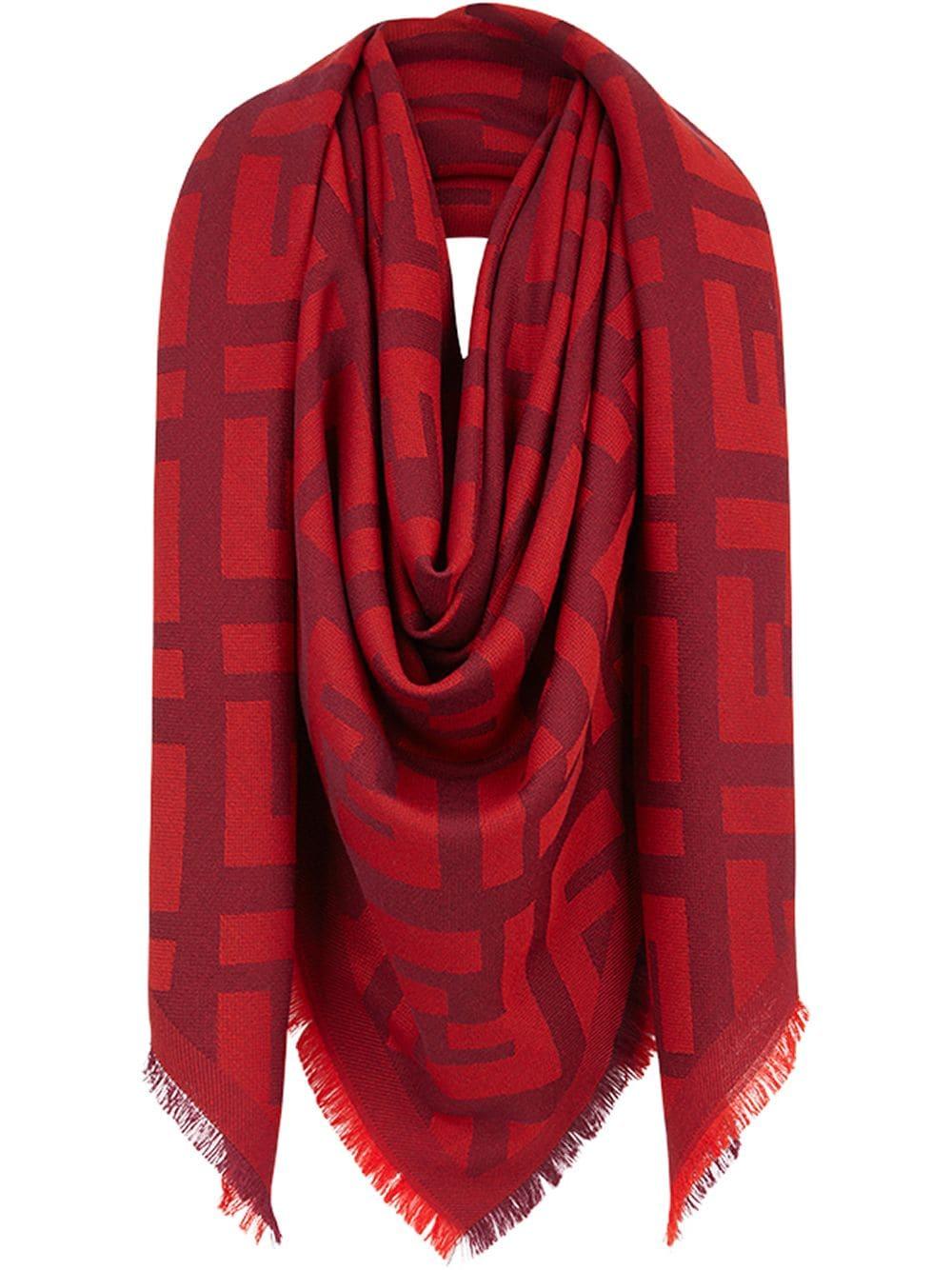 fendi scarf red
