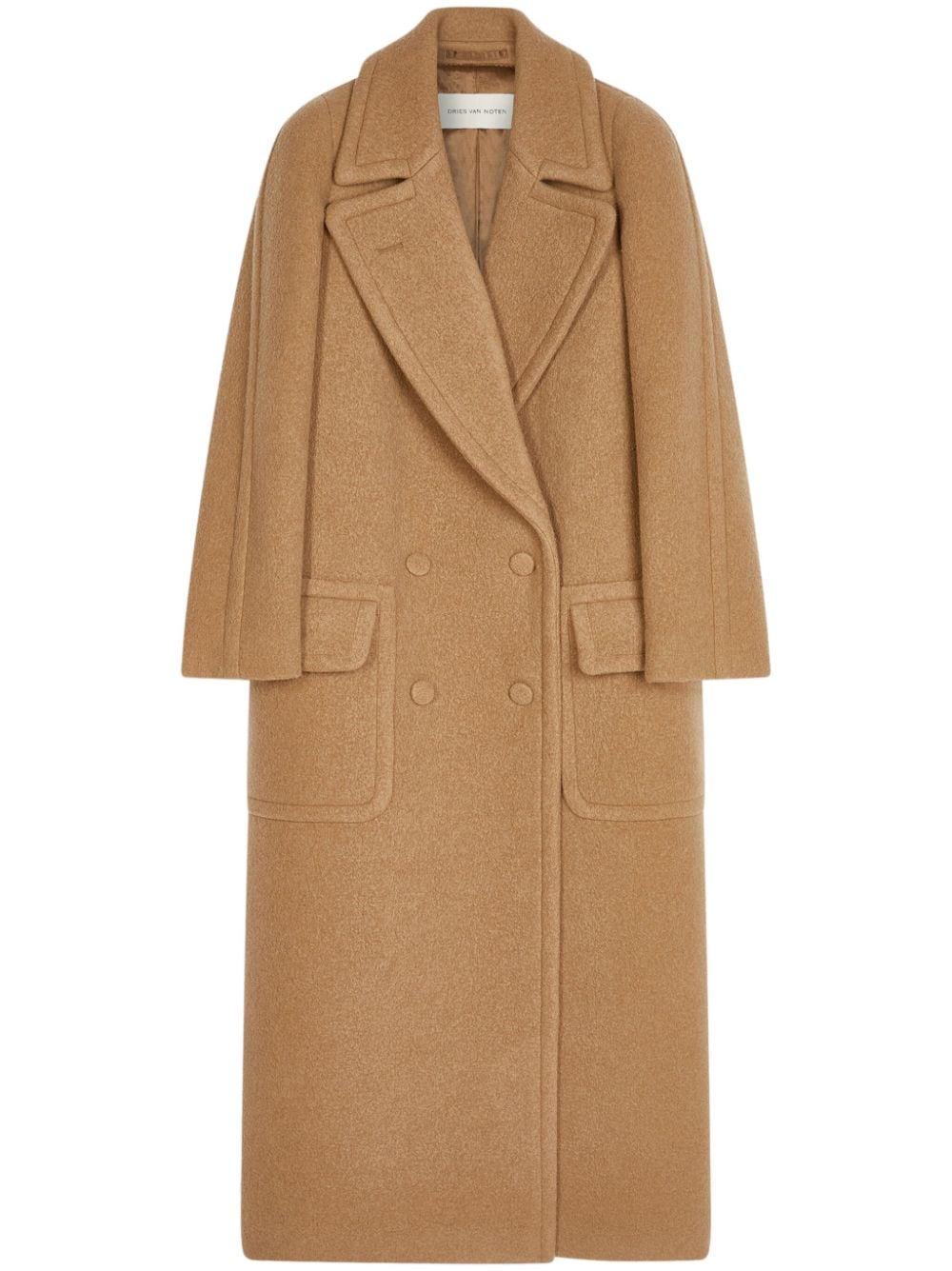 DRIES VAN NOTEN フレンチ　ワーク　コート　ステンカラー　ベージュ DRIES VAN NOTEN フレンチ ワーク コート ステンカラー ベージュ