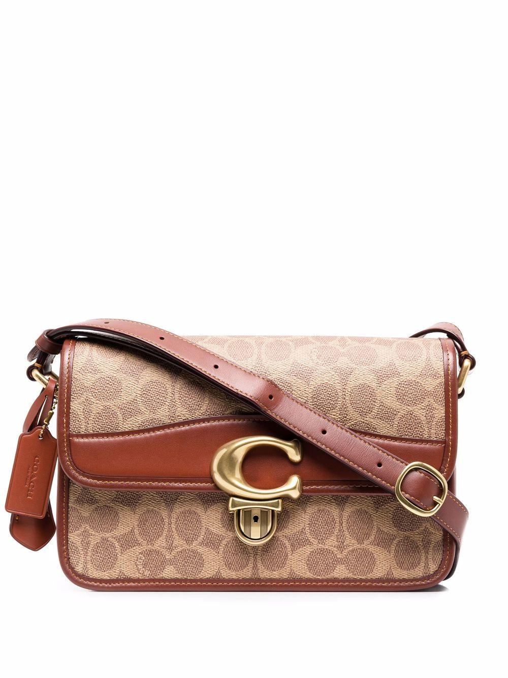COACH Studio Monogram Shoulder Bag Lyst