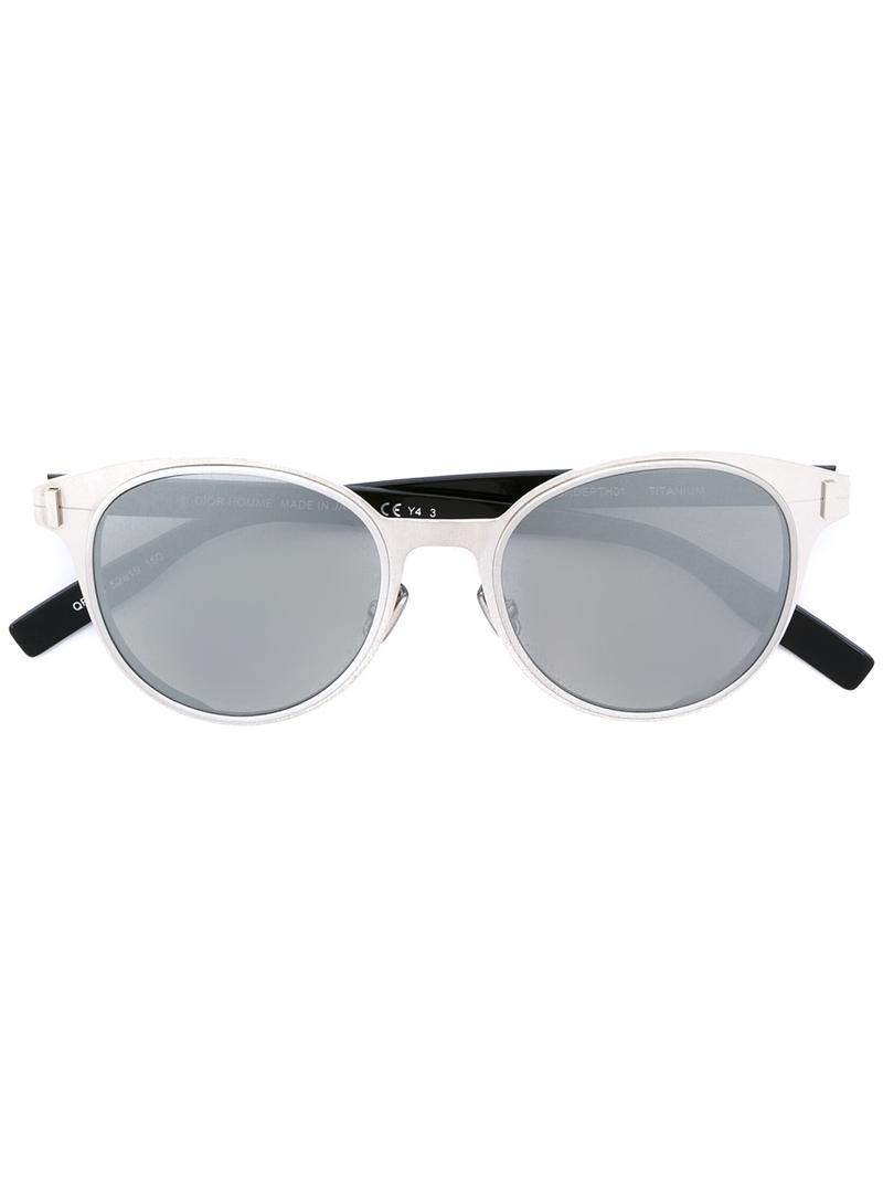 dior depth round metal sunglasses