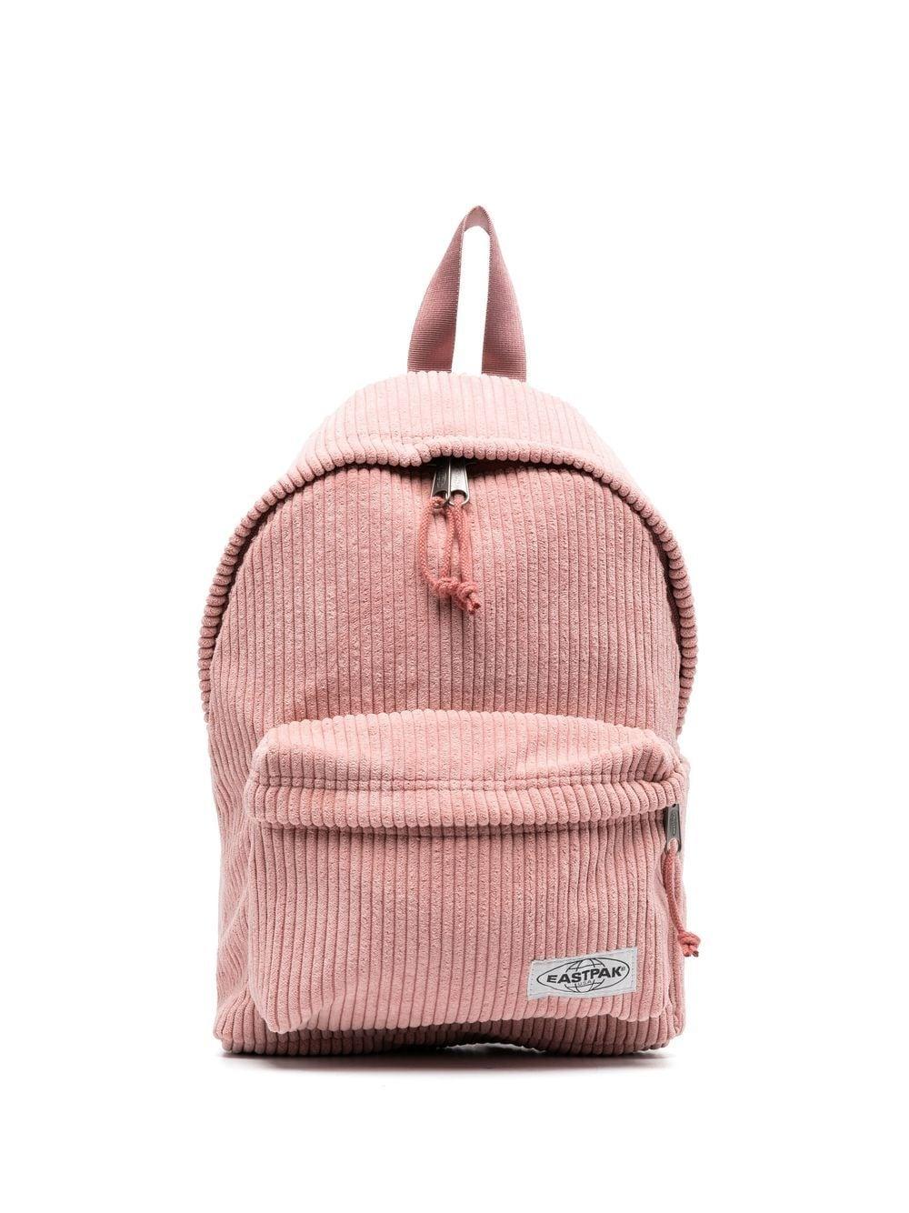 Eastpak Orbit Velvet-effect Backpack in Pink | Lyst