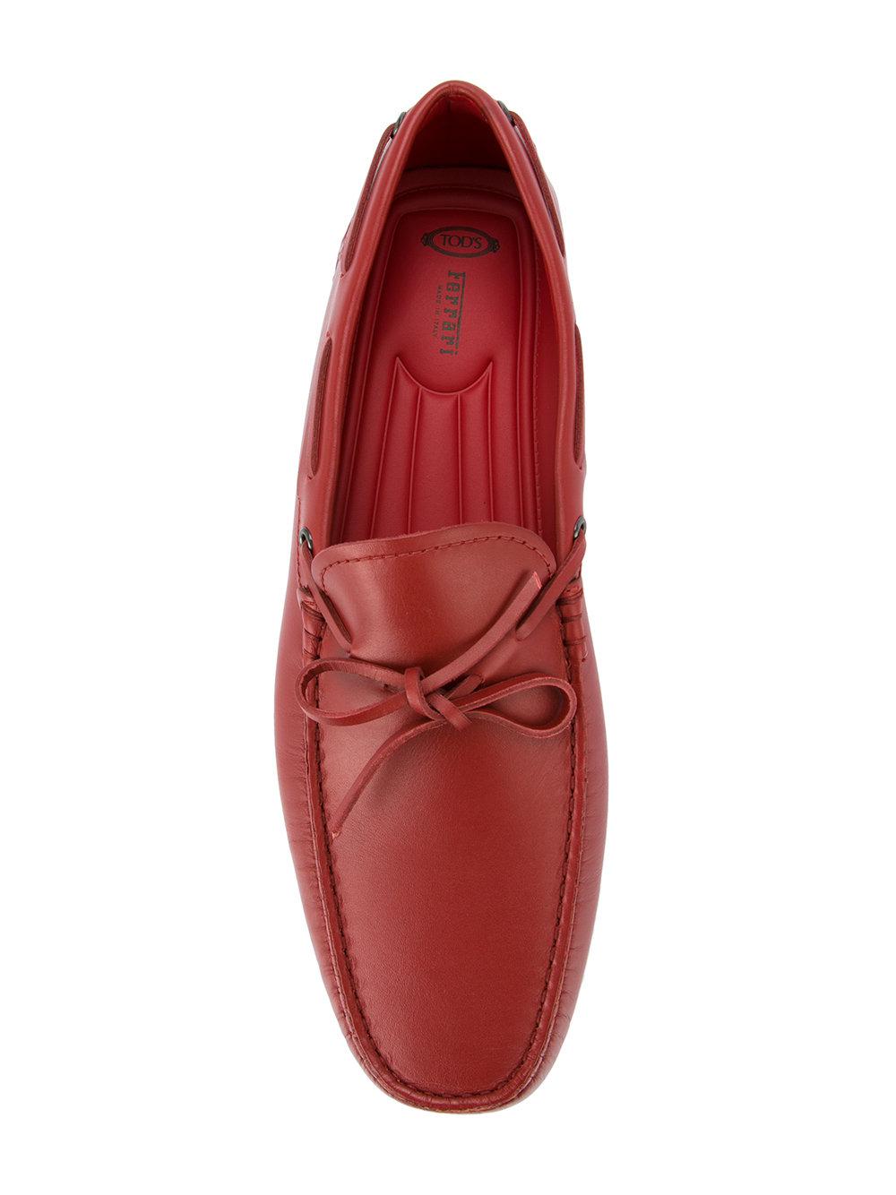 tod's for ferrari sneakers in leather